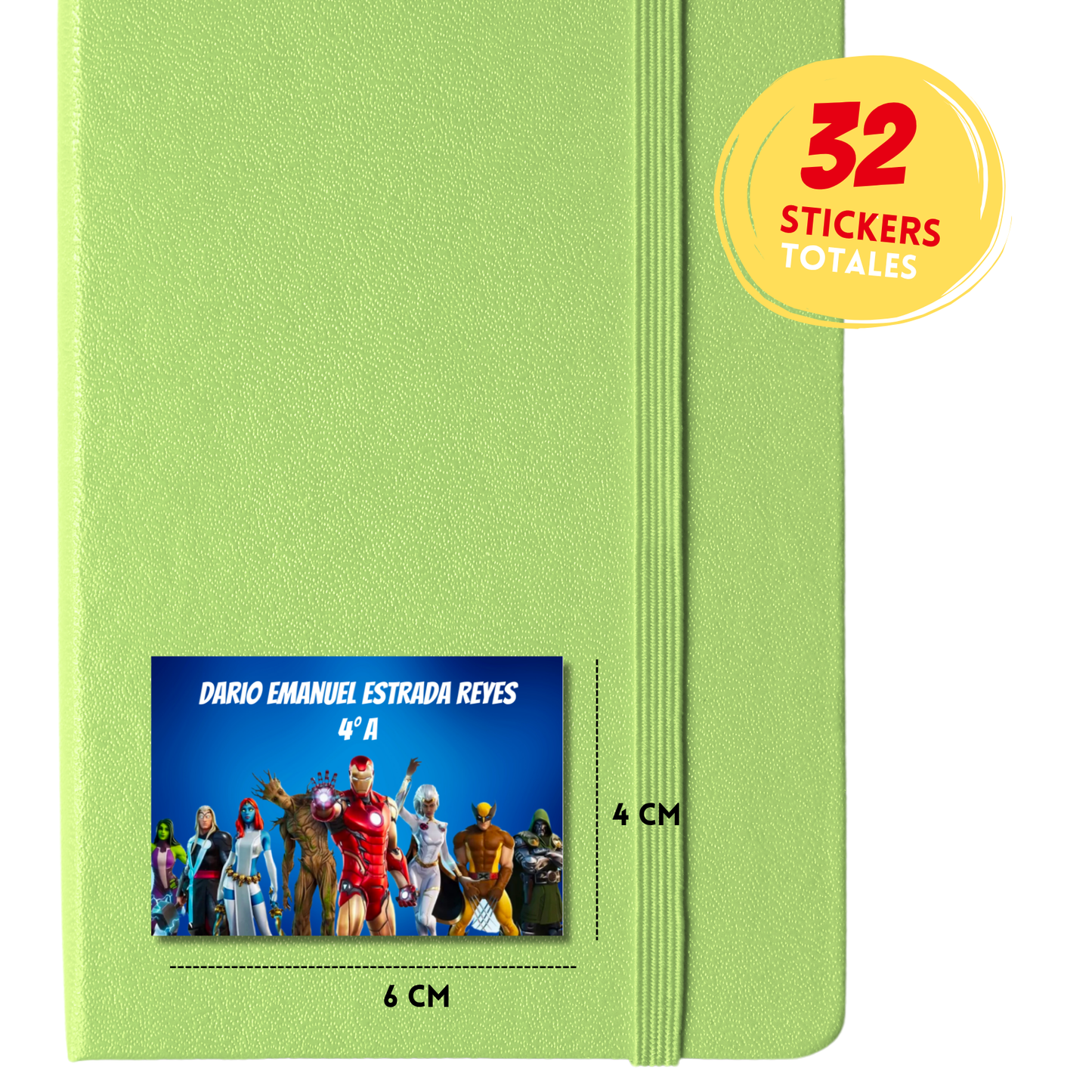 Avengers fornite marvel etiquetas adhesivas personalizadas tipo stickers