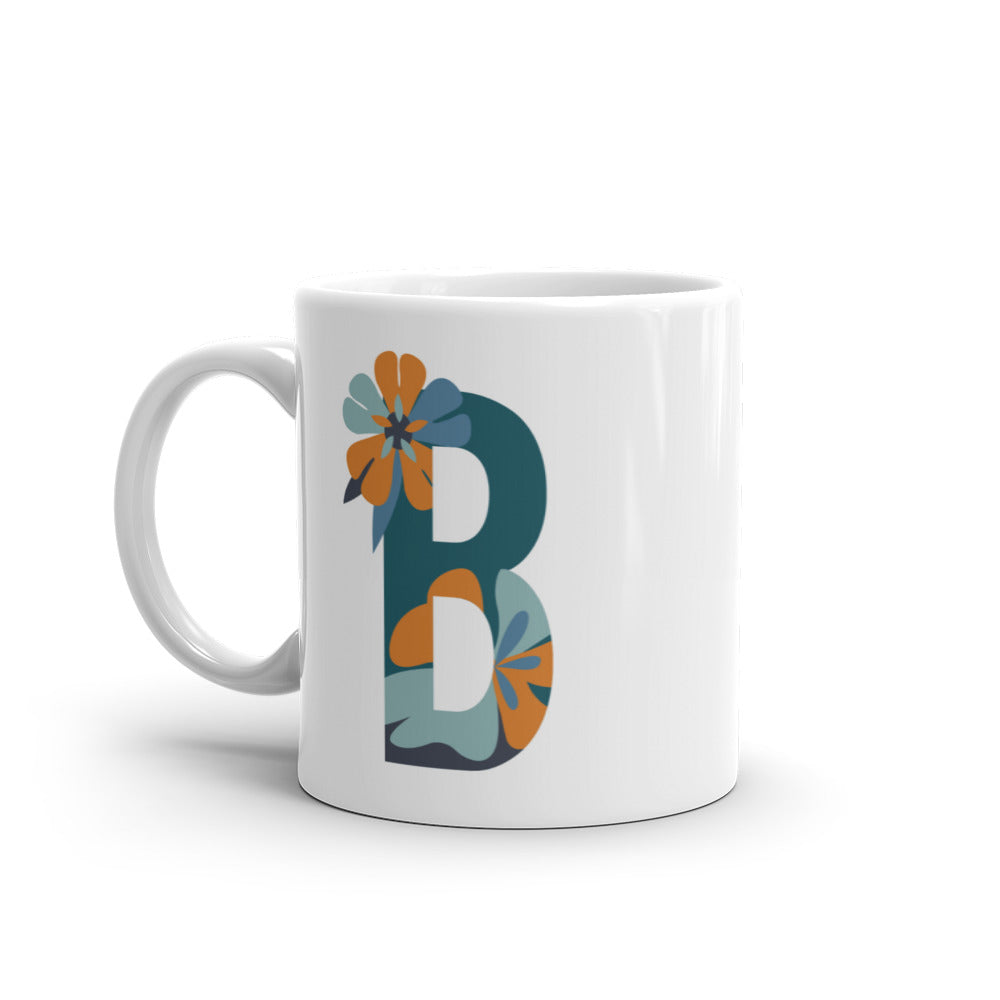 Letras Flor Taza