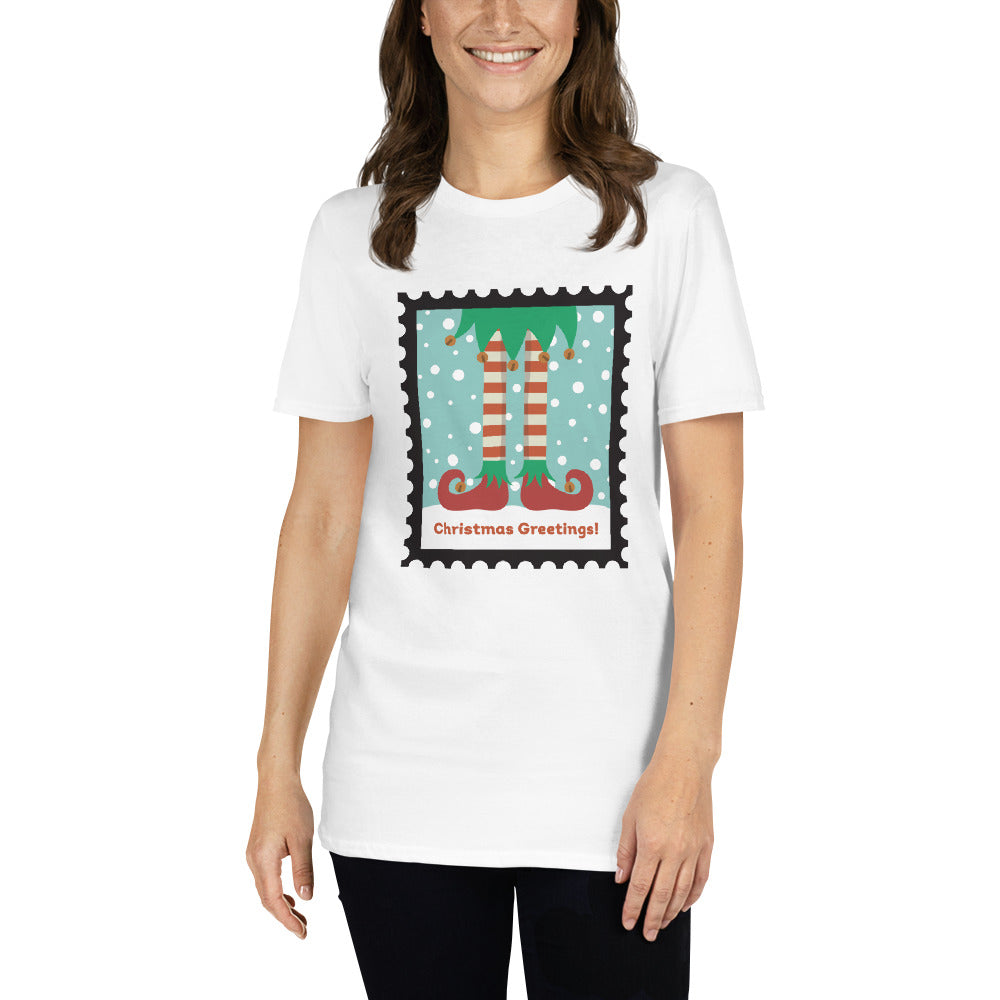 Christmas Greetings! Zapatos Duende Playera Navidad