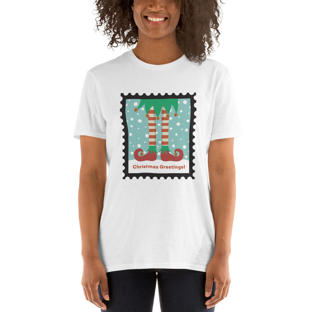 Christmas Greetings! Zapatos Duende Playera Navidad