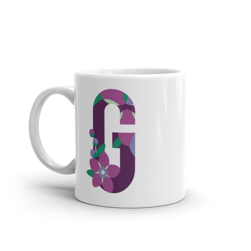 Letras Flor Taza
