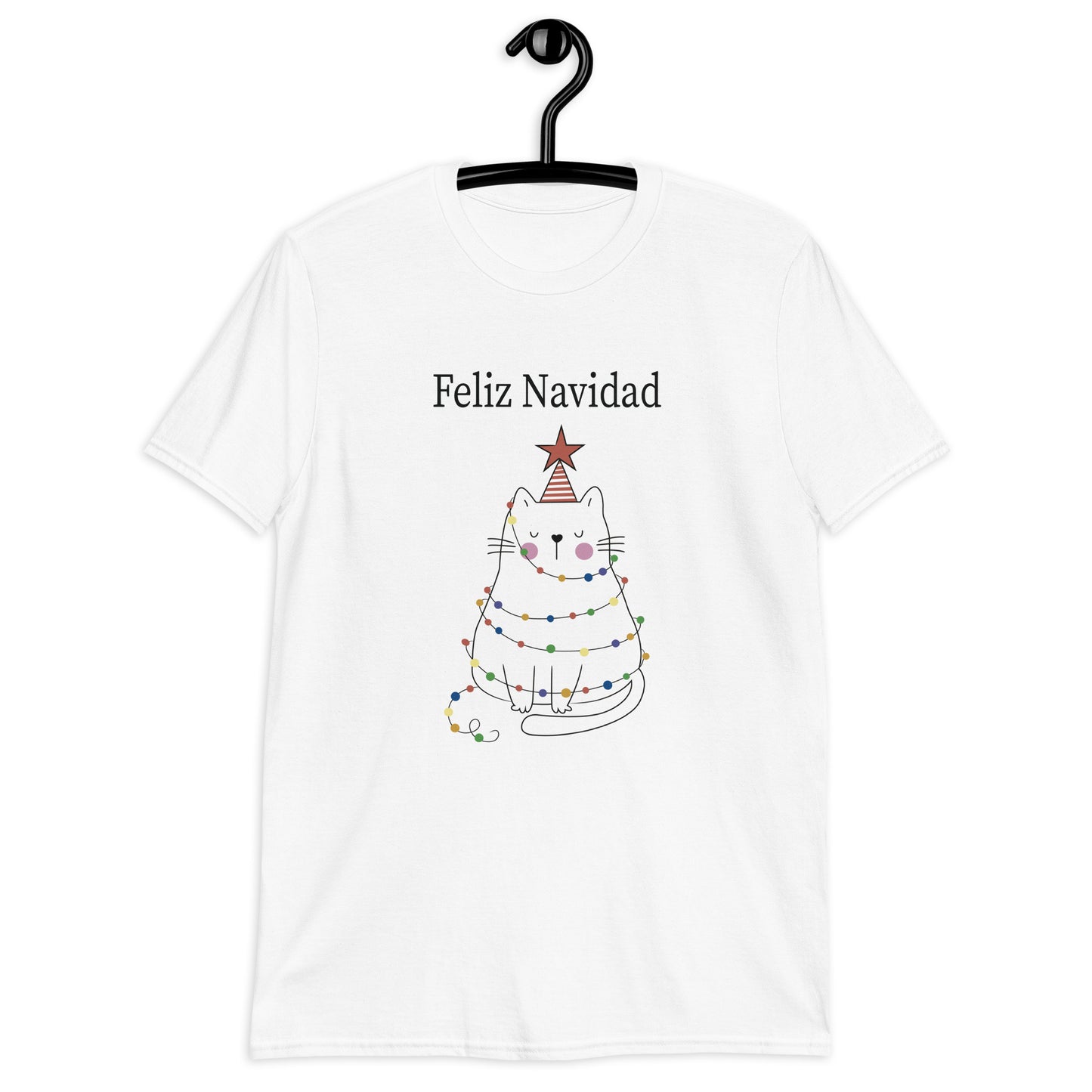 Gato Feliz Navidad Playera