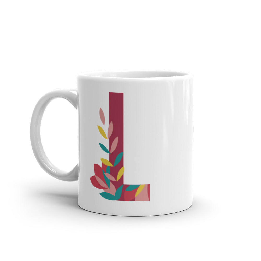 Letras Flor Taza