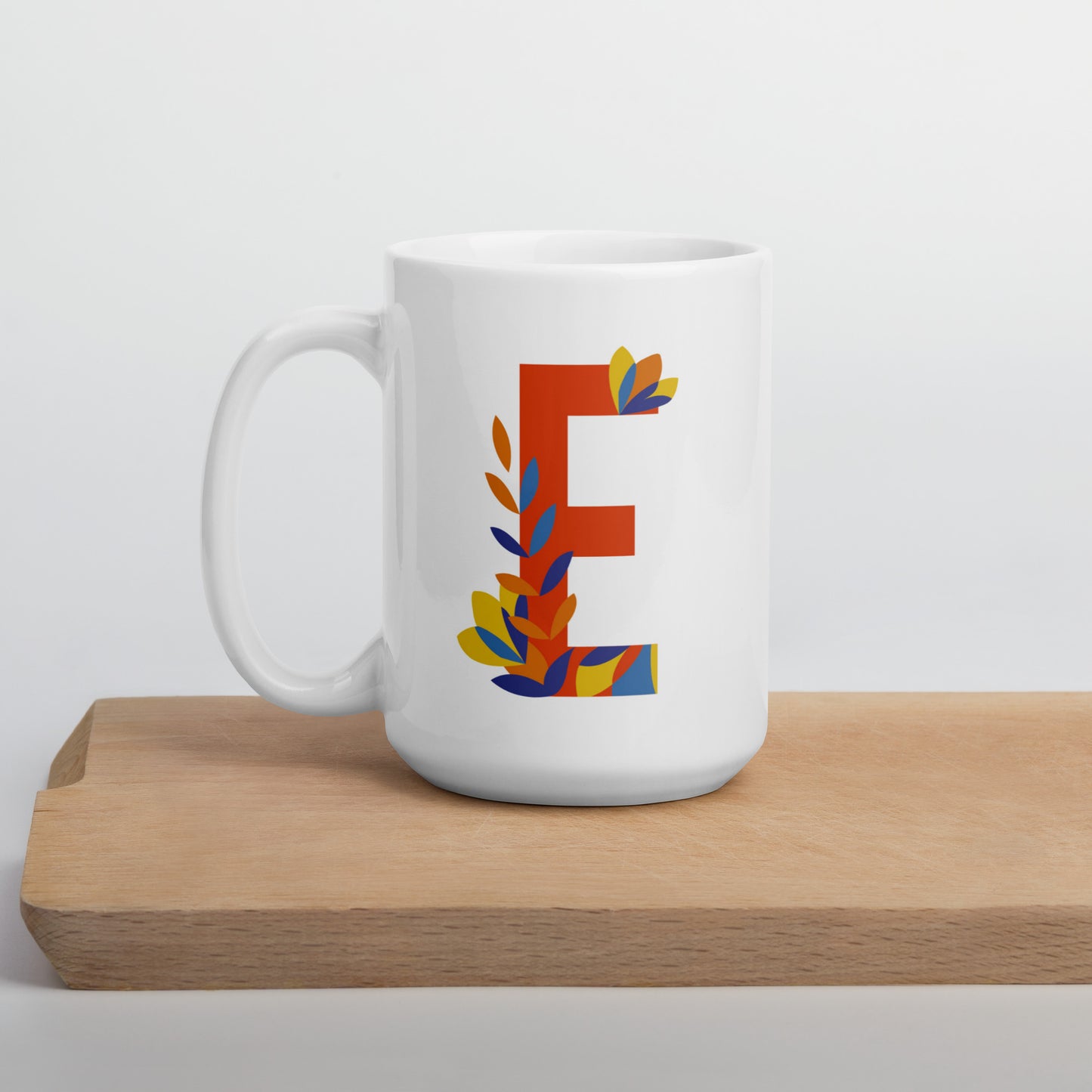 Letras Flor Taza