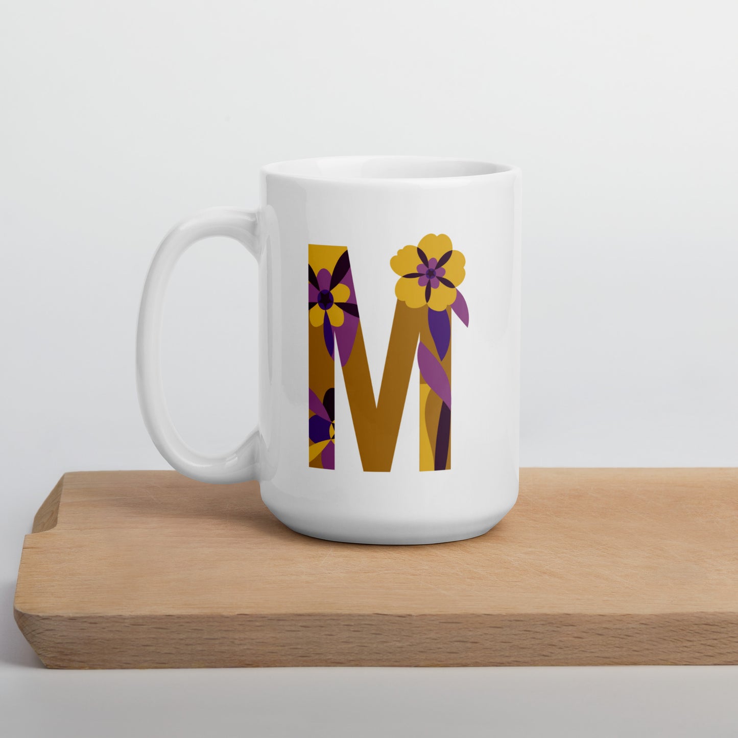 Letras Flor Taza