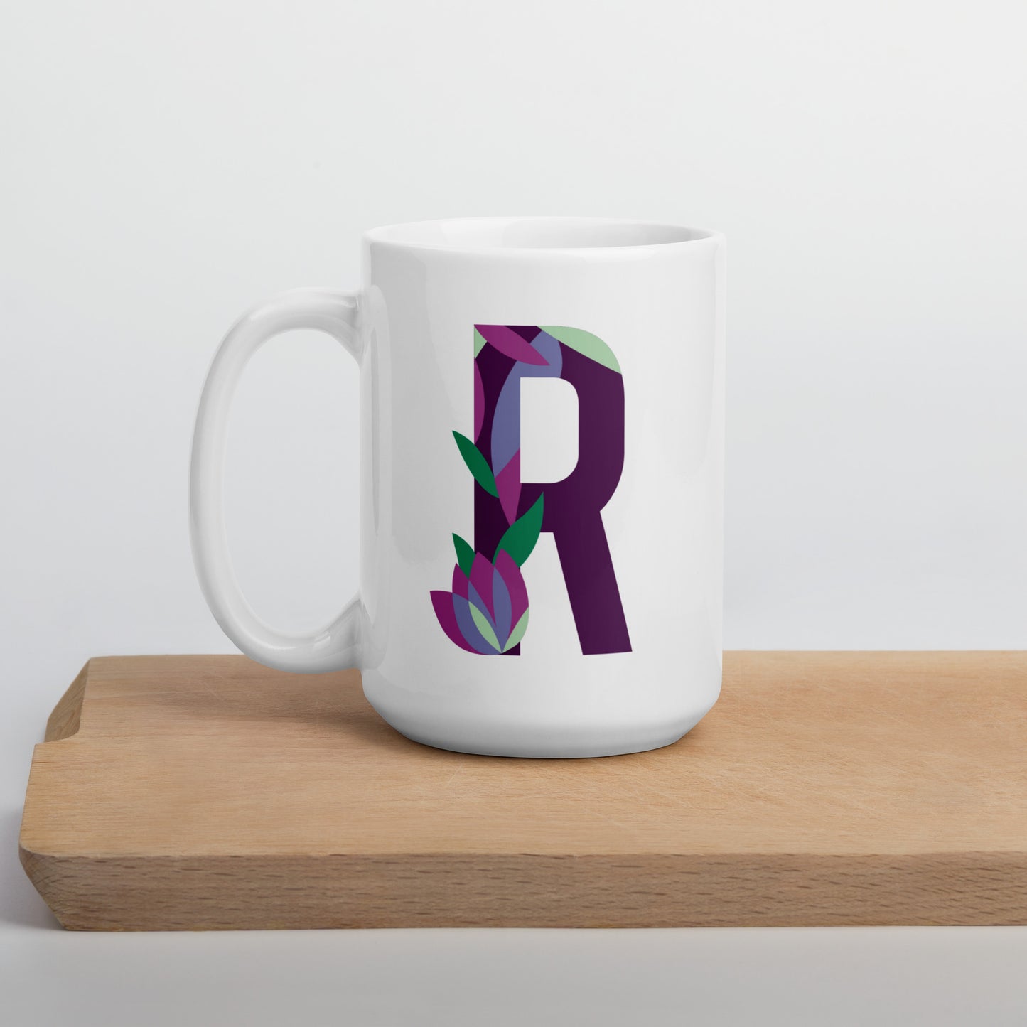 Letras Flor Taza