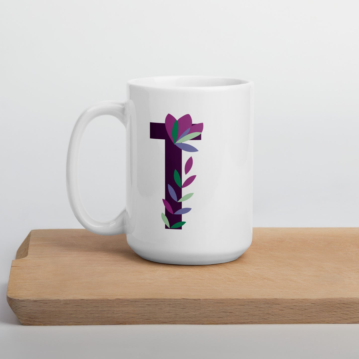Letras Flor Taza