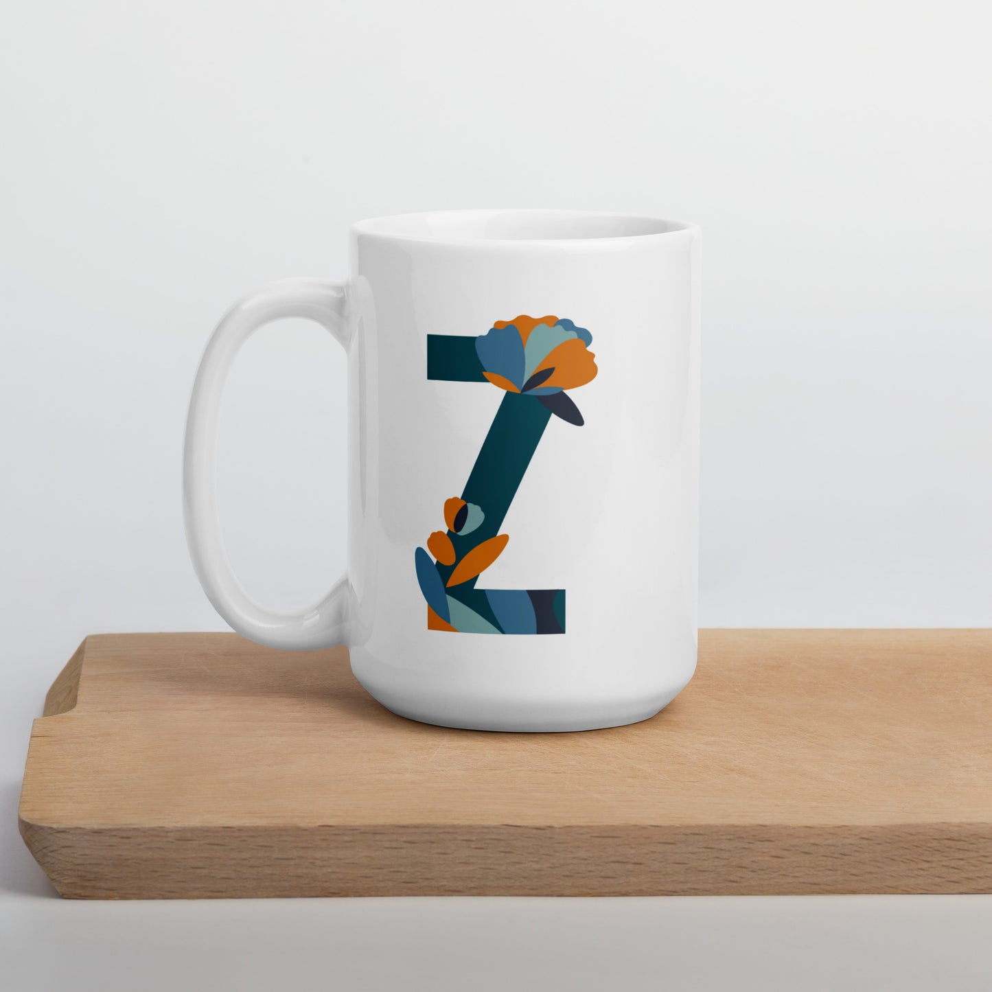 Letras Flor Taza