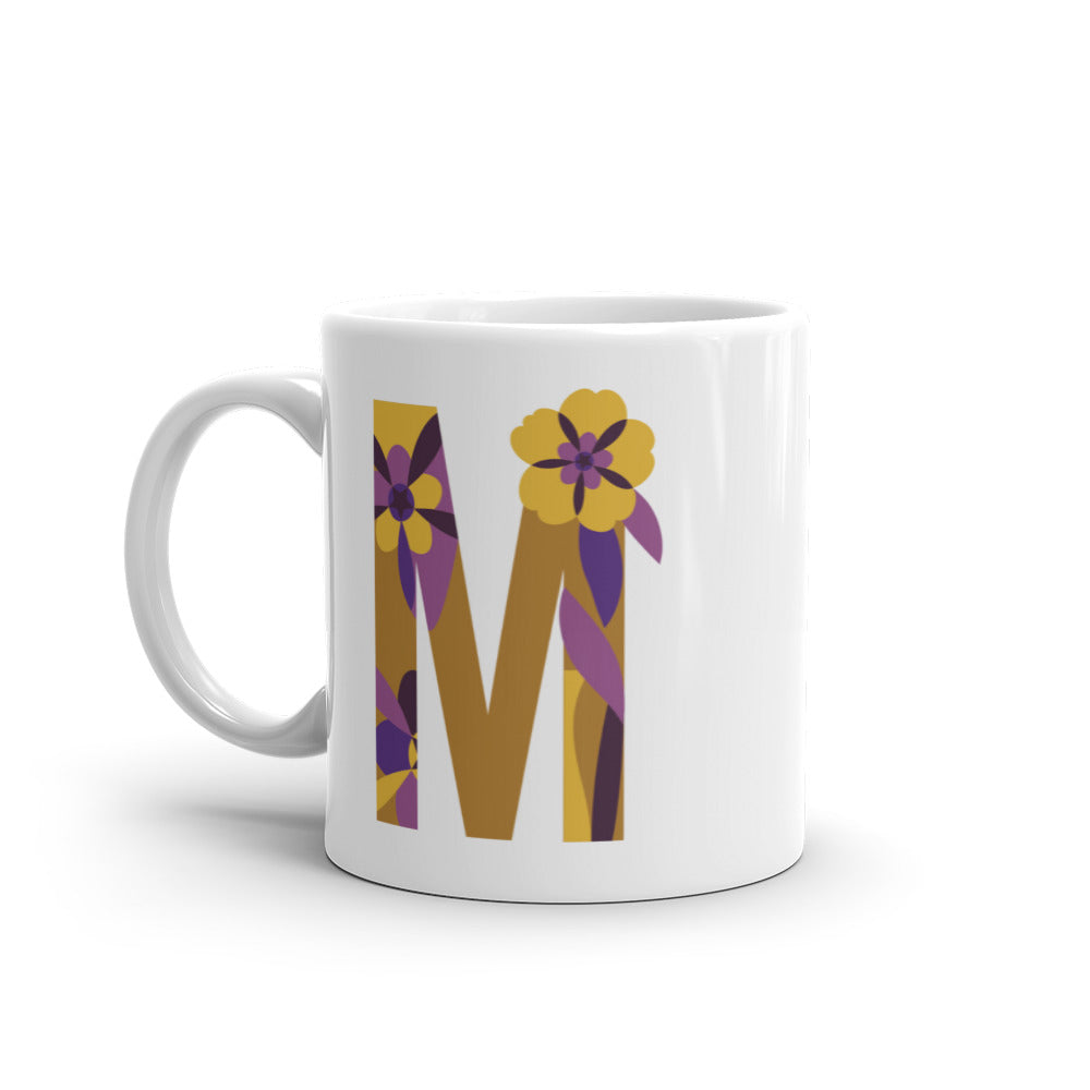 Letras Flor Taza