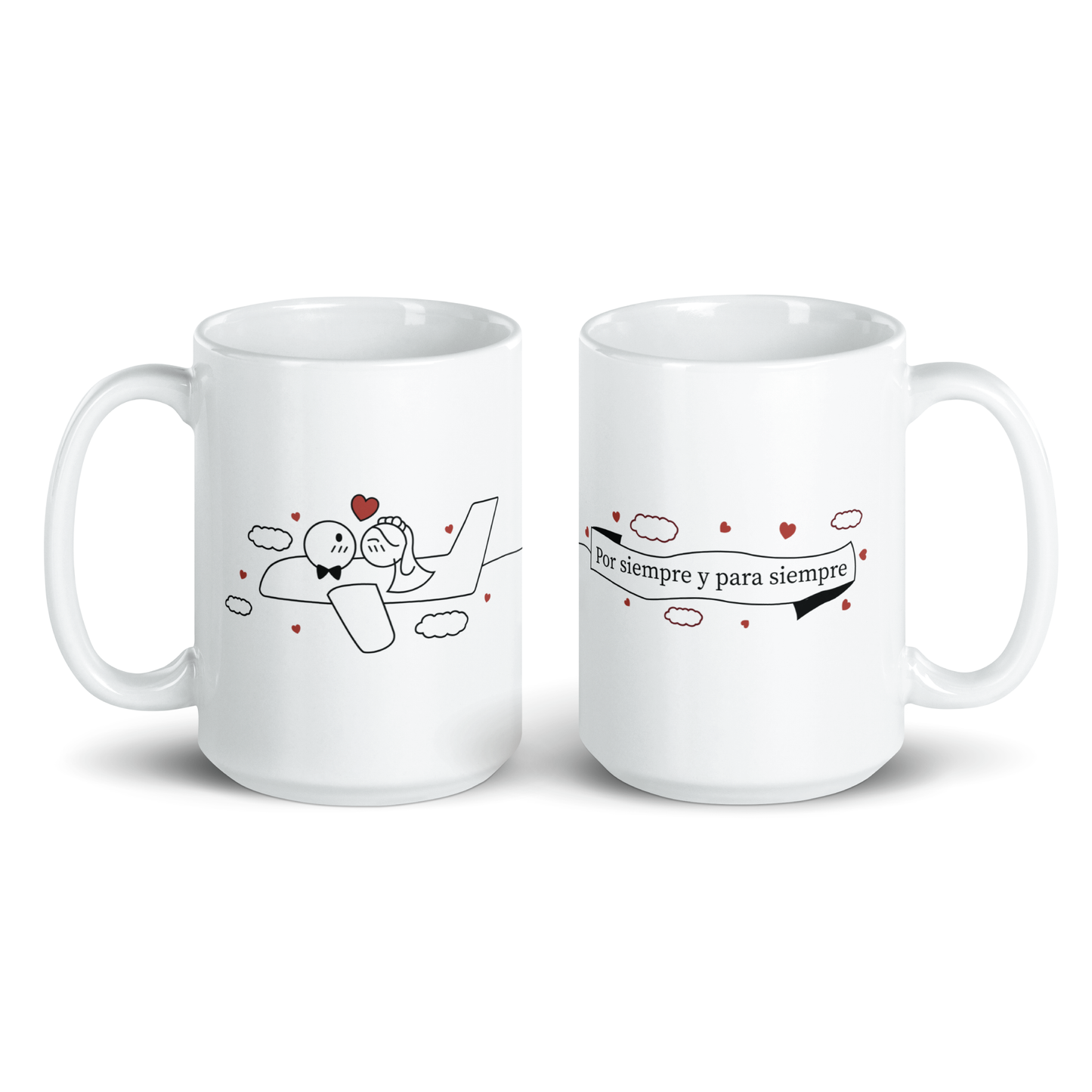 Por Siempre Y Para Siempre Pareja Kit Tazas