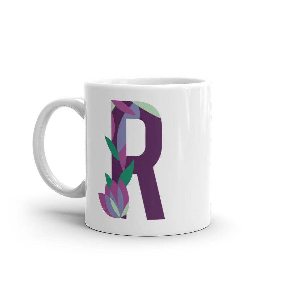 Letras Flor Taza