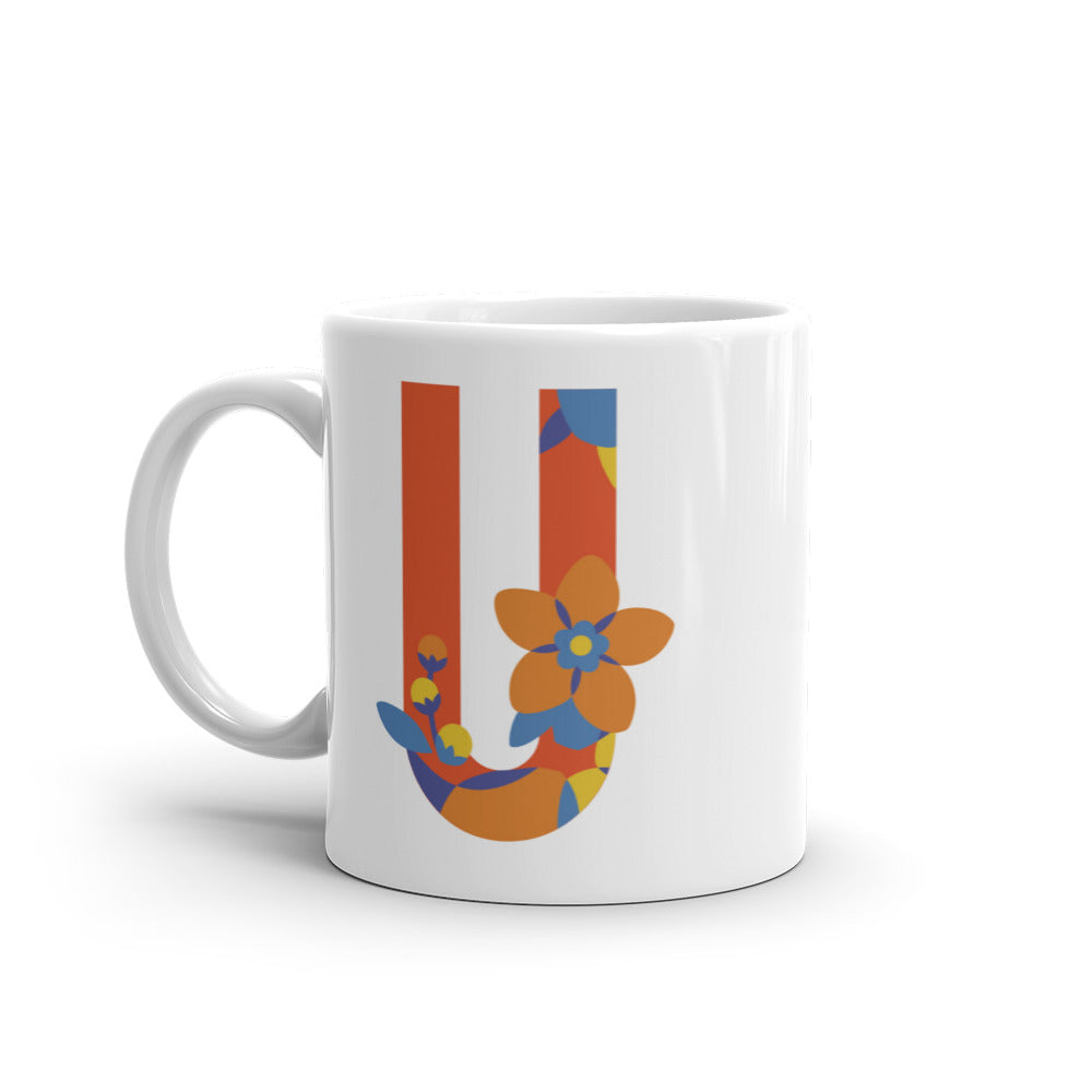 Letras Flor Taza