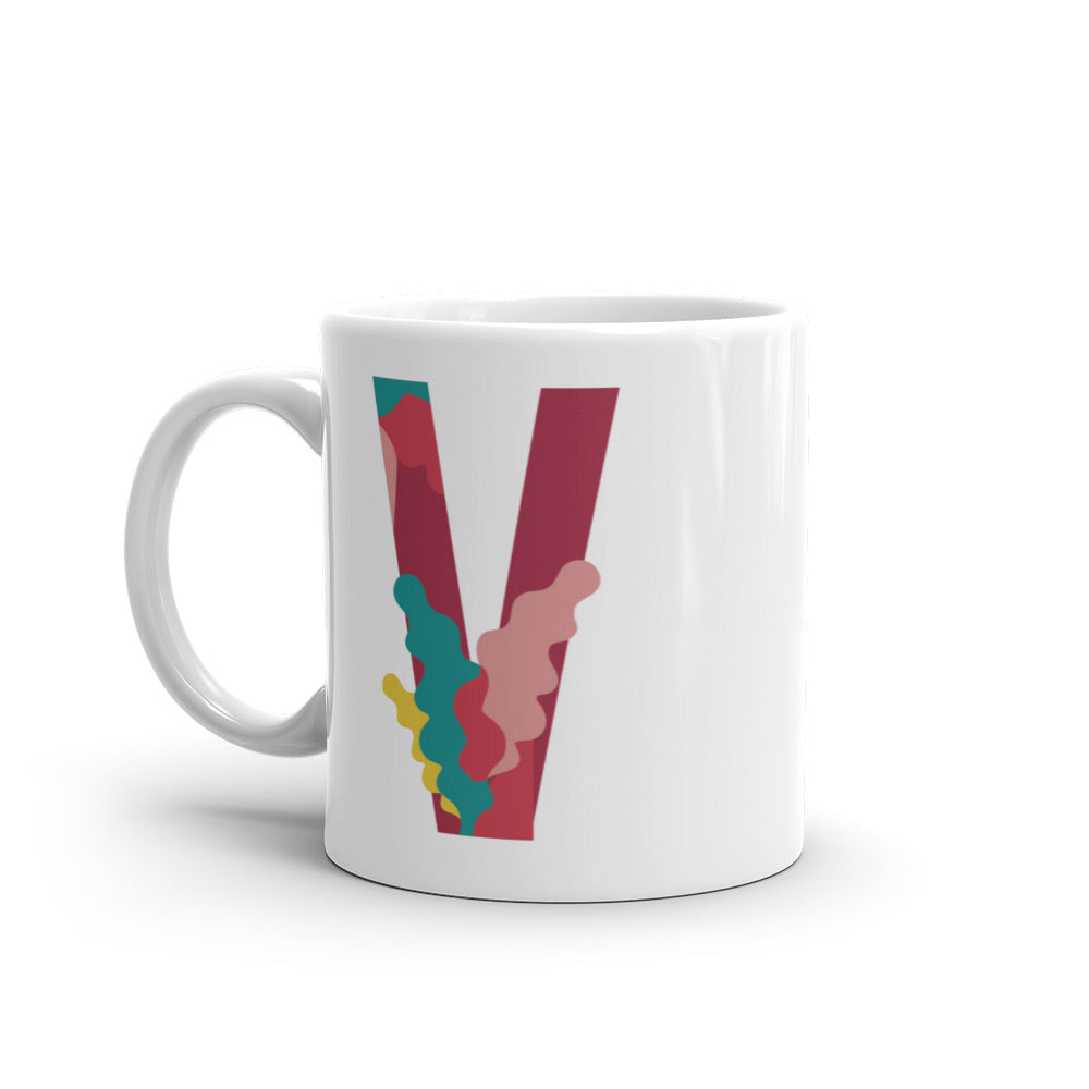 Letras Flor Taza