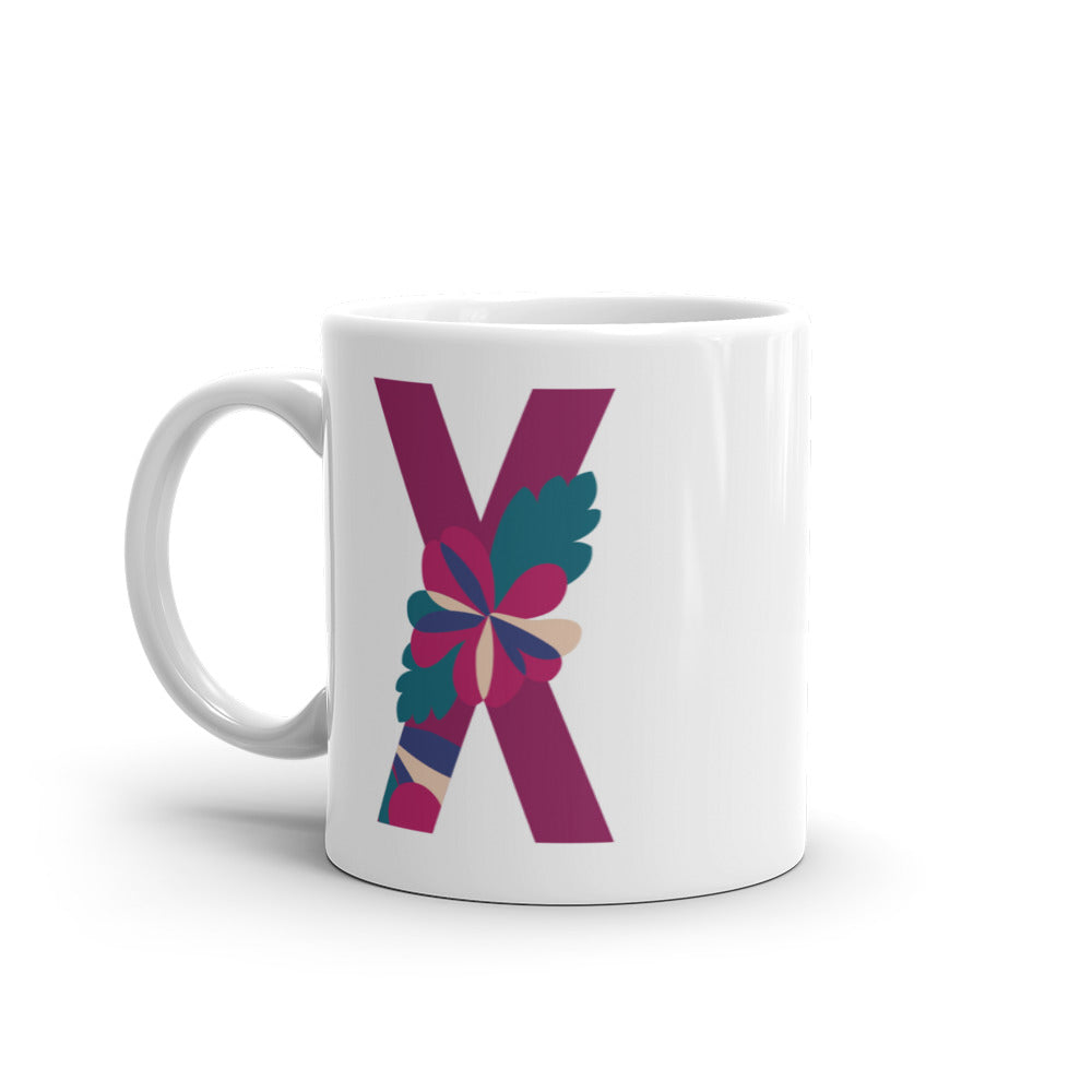 Letras Flor Taza