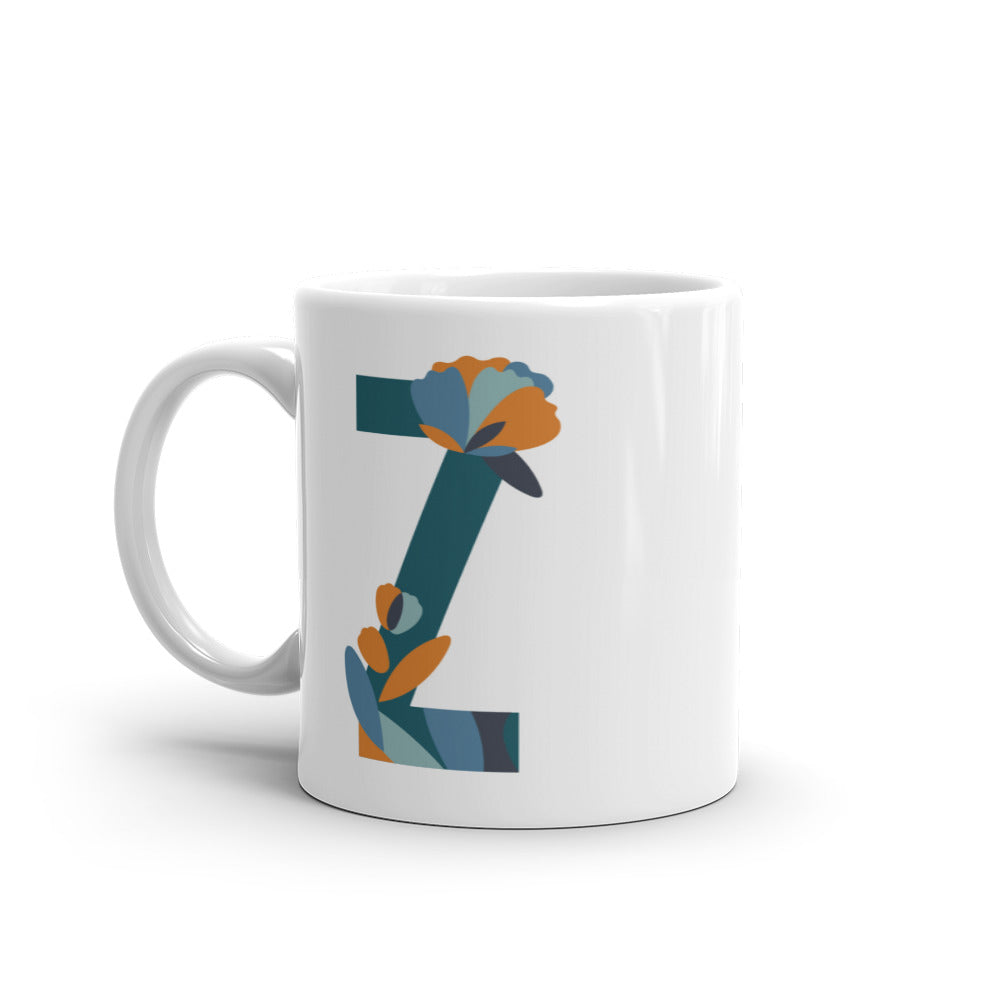 Letras Flor Taza