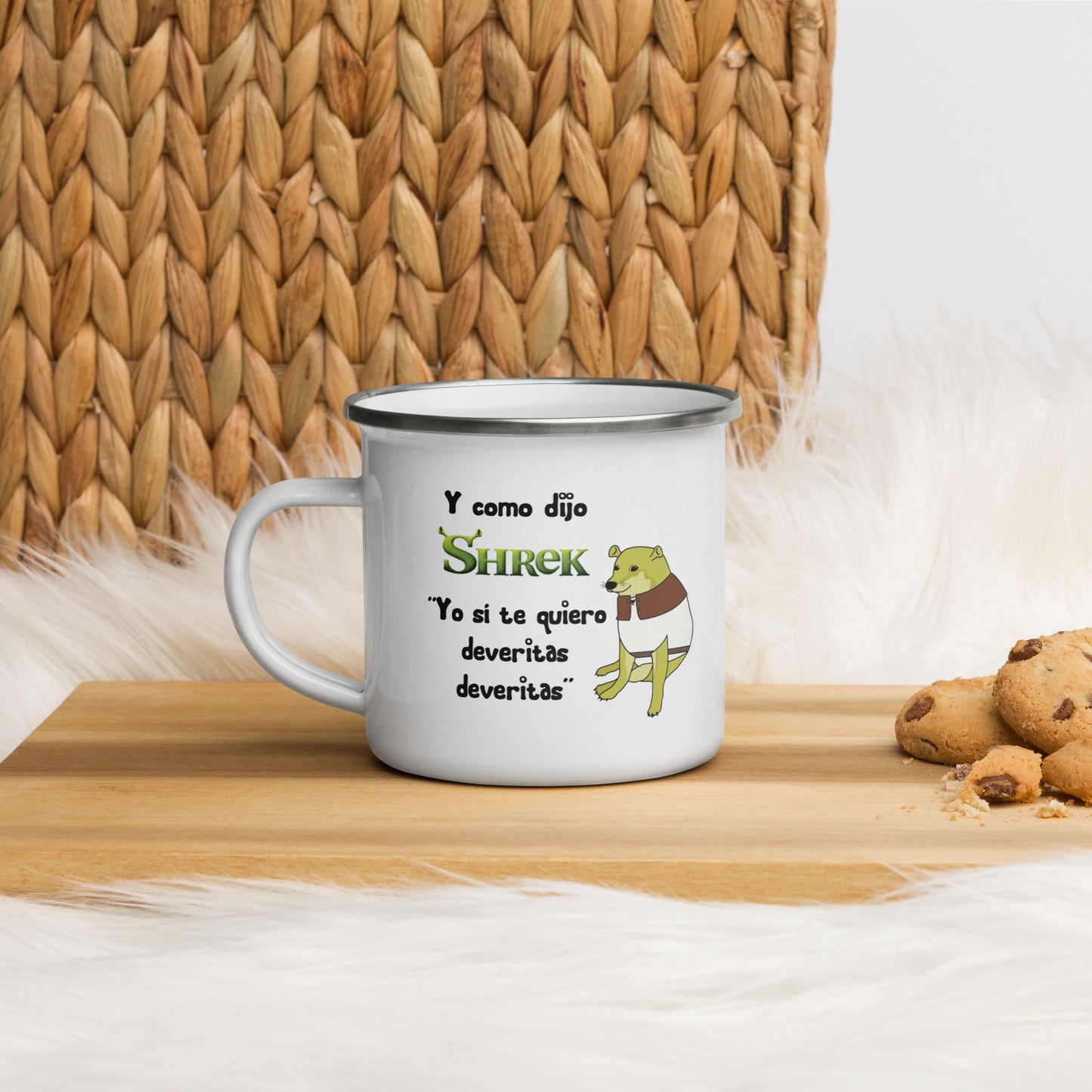 Cheems Y Como dijo Shrek Taza