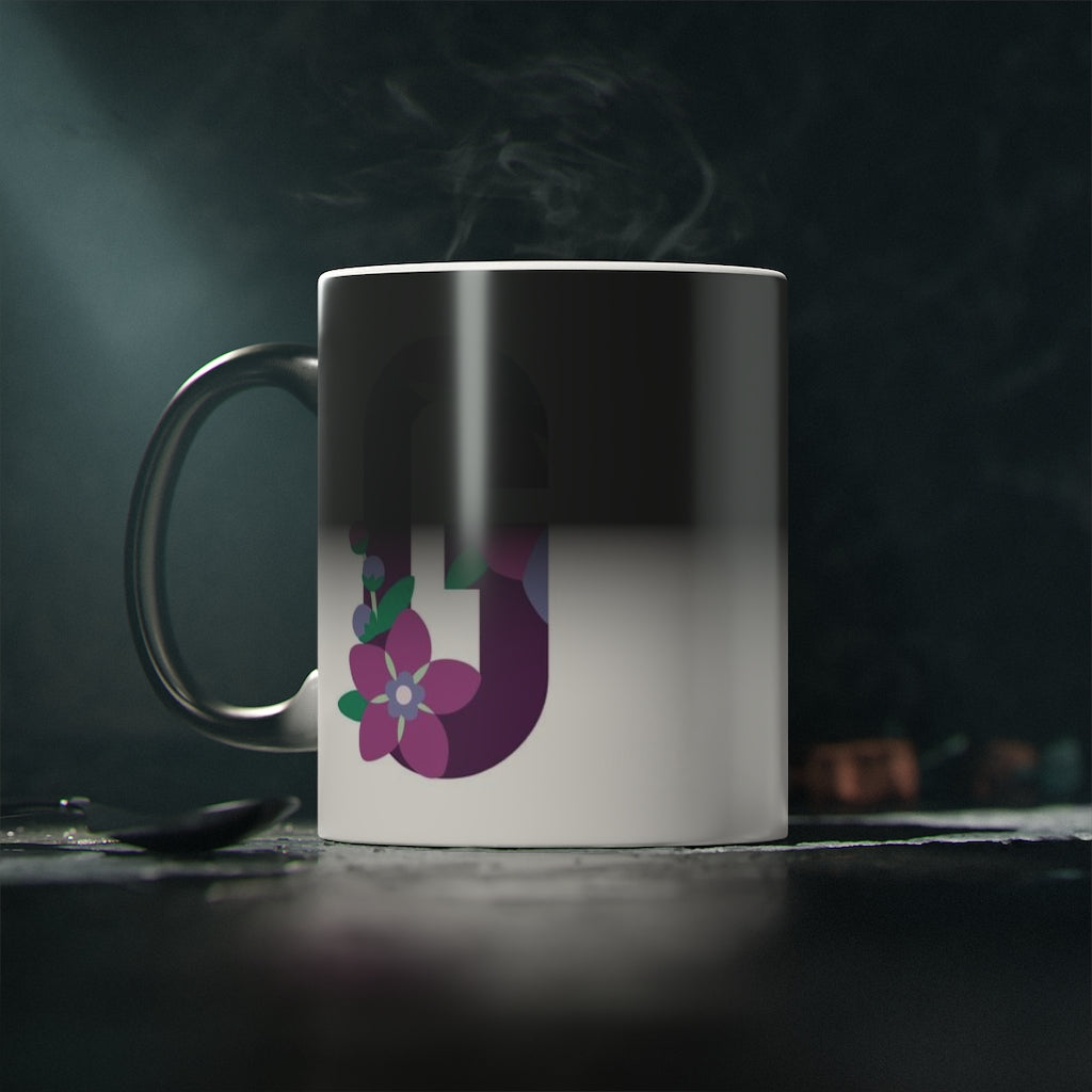 Letras Flor Taza