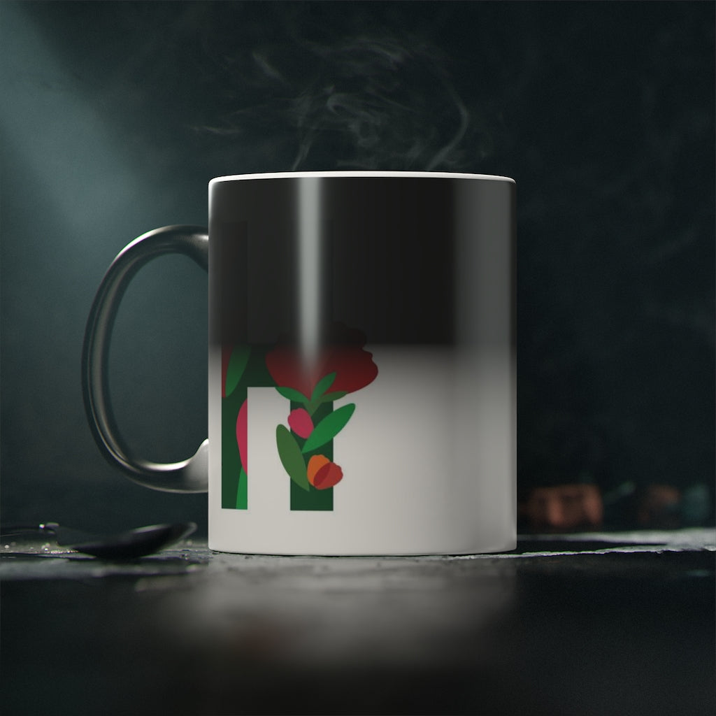 Letras Flor Taza