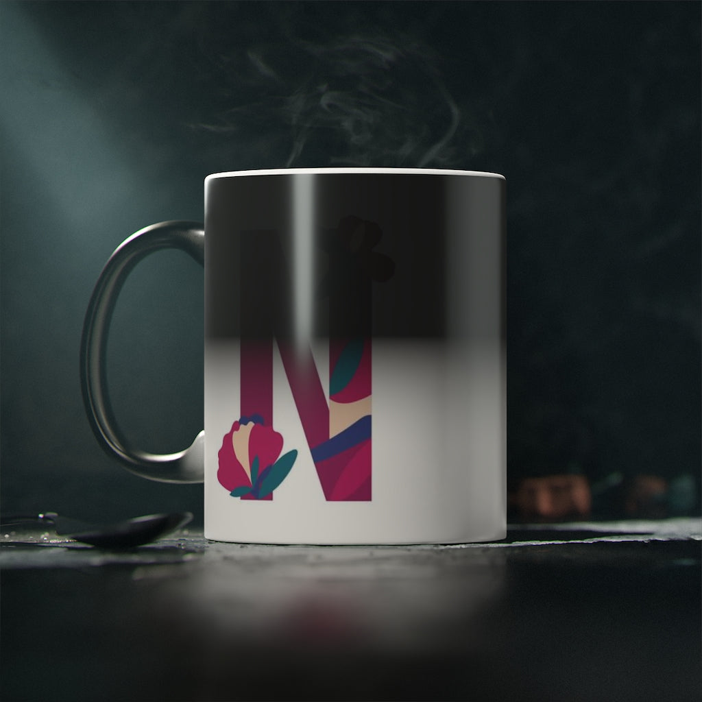 Letras Flor Taza