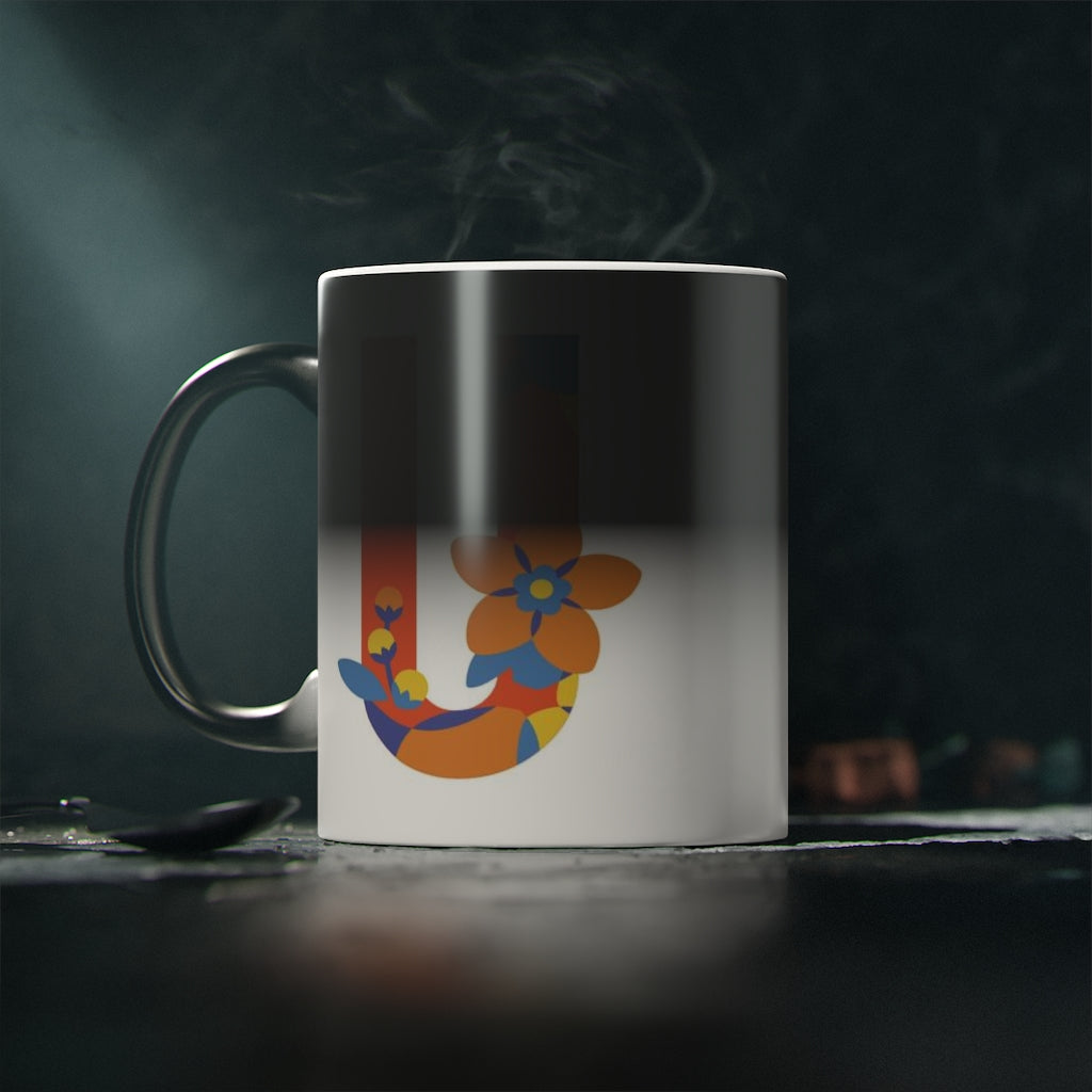 Letras Flor Taza