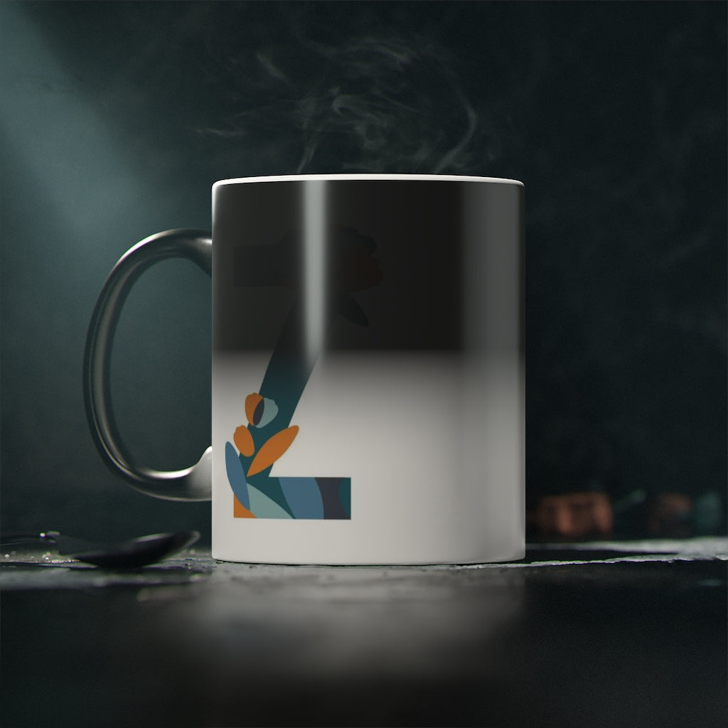 Letras Flor Taza