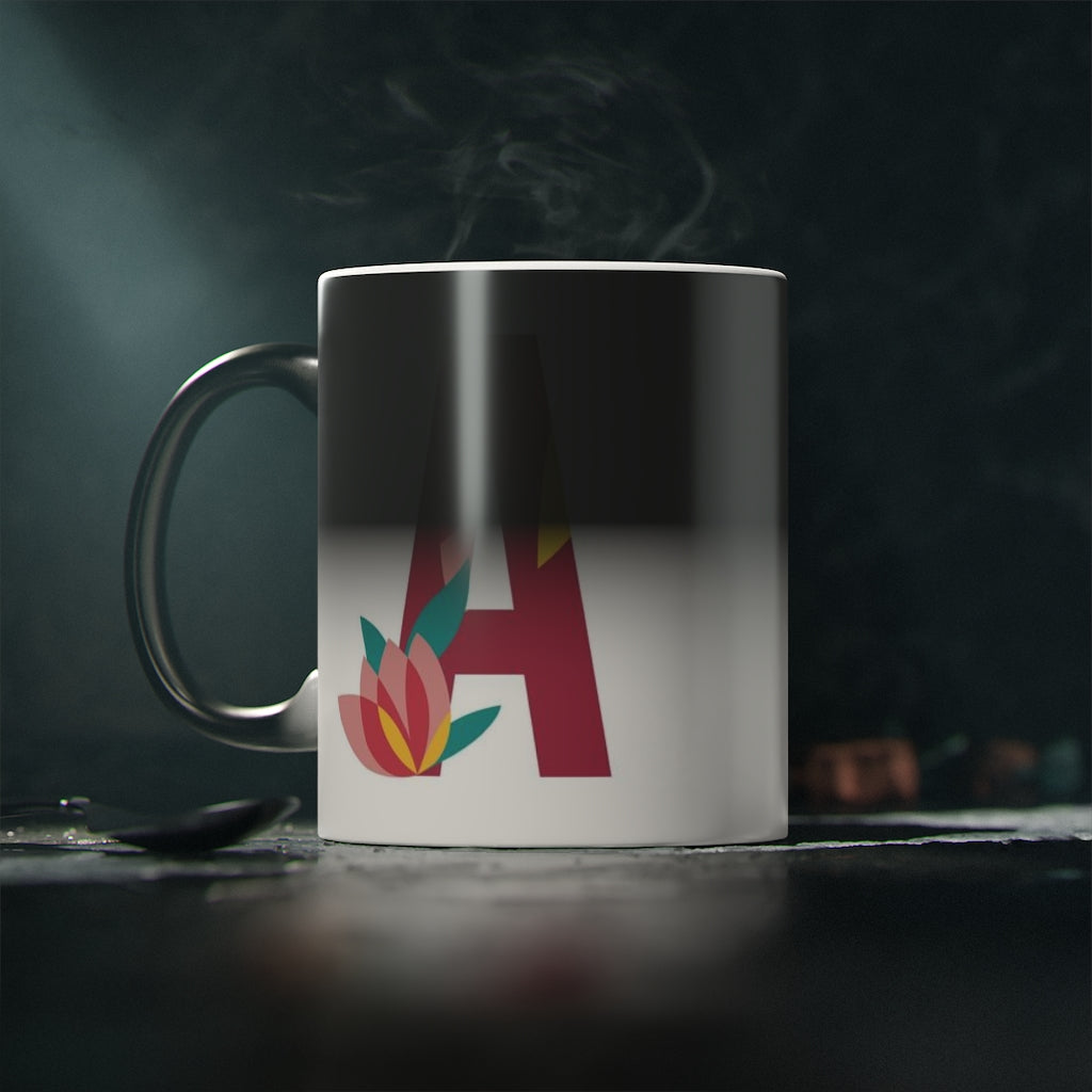 Letras Flor Taza