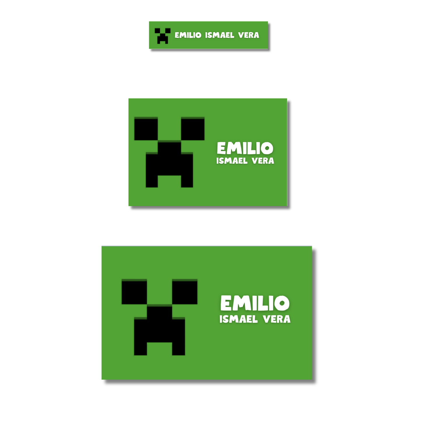 Minecraft Logo Etiquetas Escolares Personalizadas Libretas, Libros y Lápices