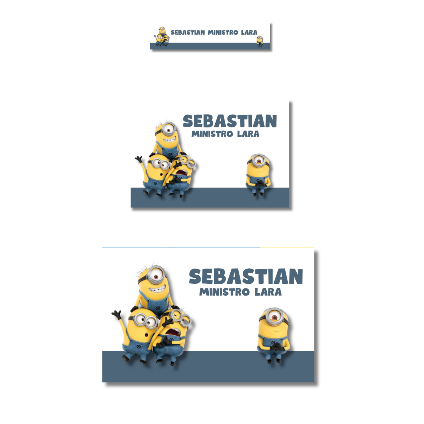 Minions Etiquetas Escolares Personalizadas Libretas, Libros y Lápices