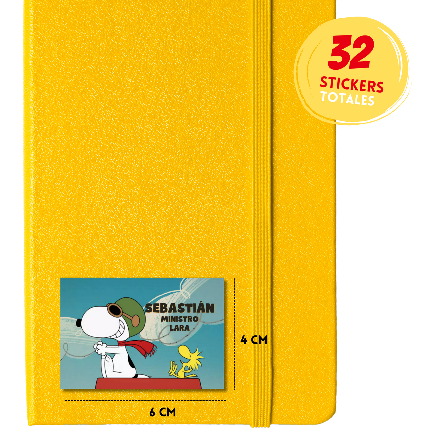 Snoopy & Emilio Etiquetas Escolares Personalizadas Libretas, Libros y Lápices