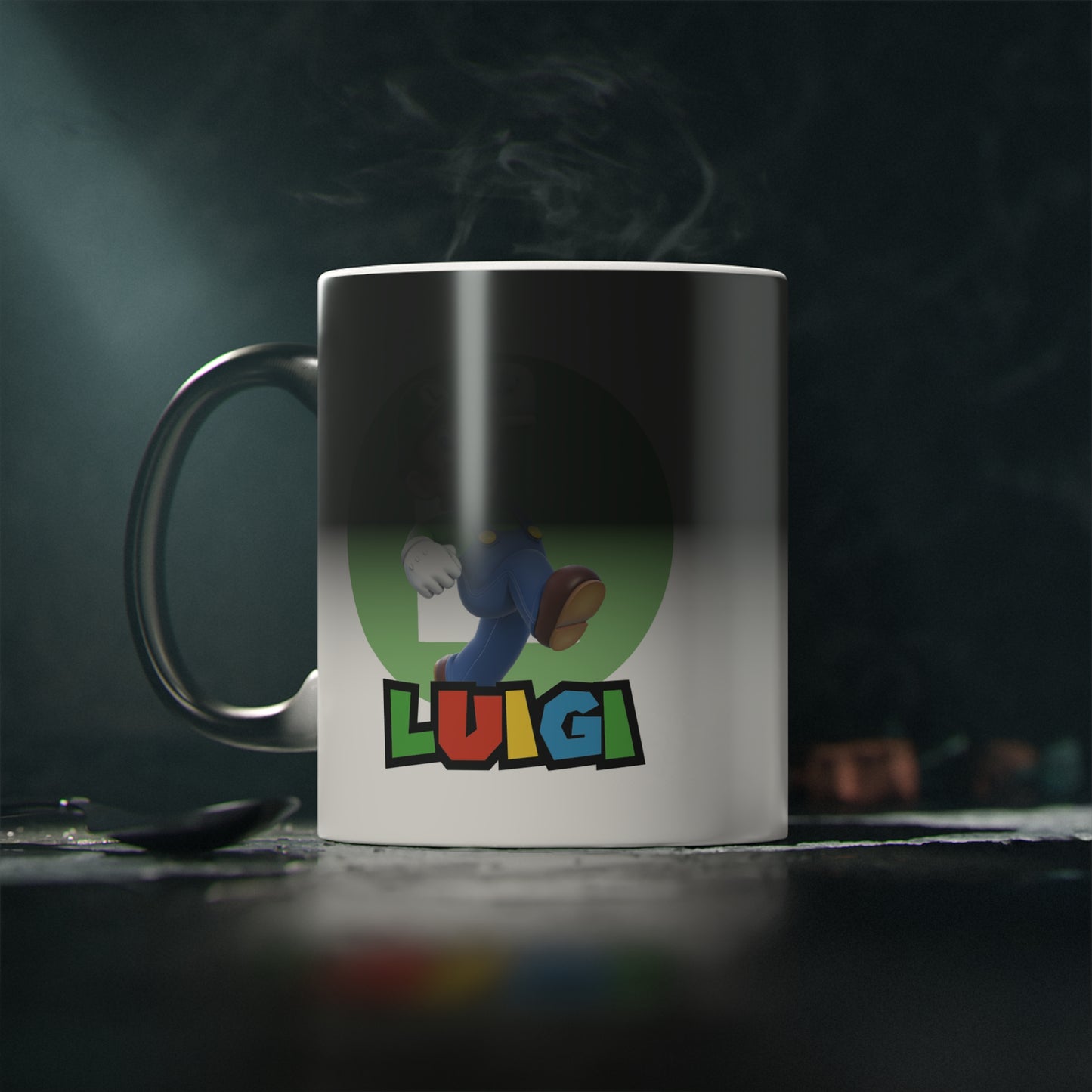 Luigi Kit Regalo Peluche Cariñoso + Taza Mágica Personalizada