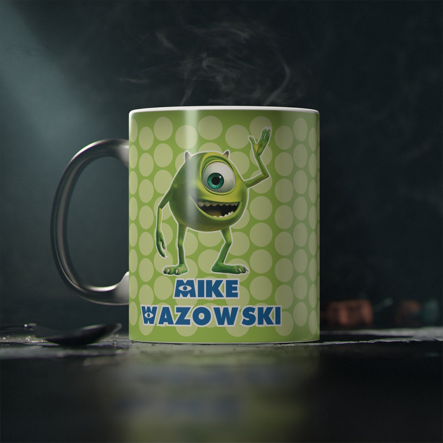 Mike Wazowski Kit Regalo Peluche Cariñoso + Taza Mágica Personalizada