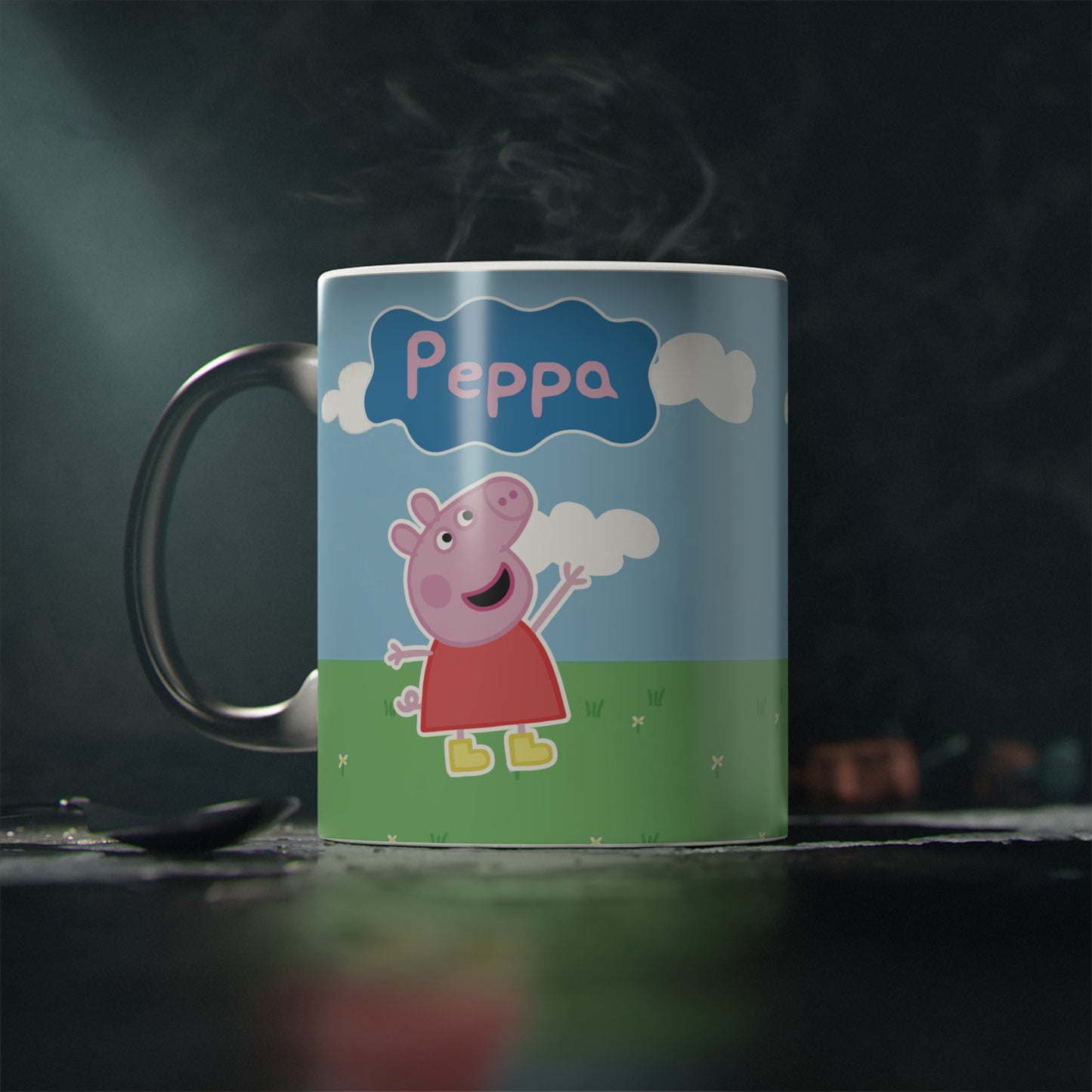 Peppa Pig Kit Regalo Peluche Cariñoso + Taza Mágica Personalizada