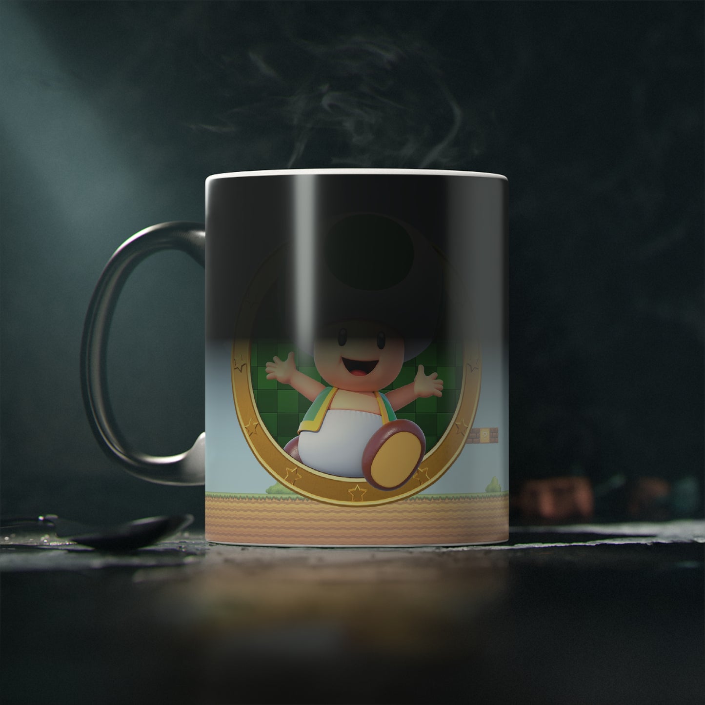 Mario Bros Toad Kit Regalo Peluche Cariñoso + Taza Mágica Personalizada