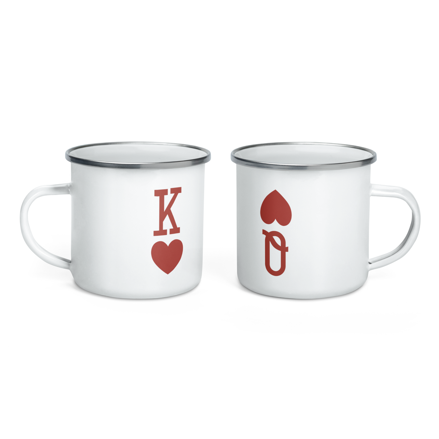 King & Queen de Corazones  Pareja Kit Tazas