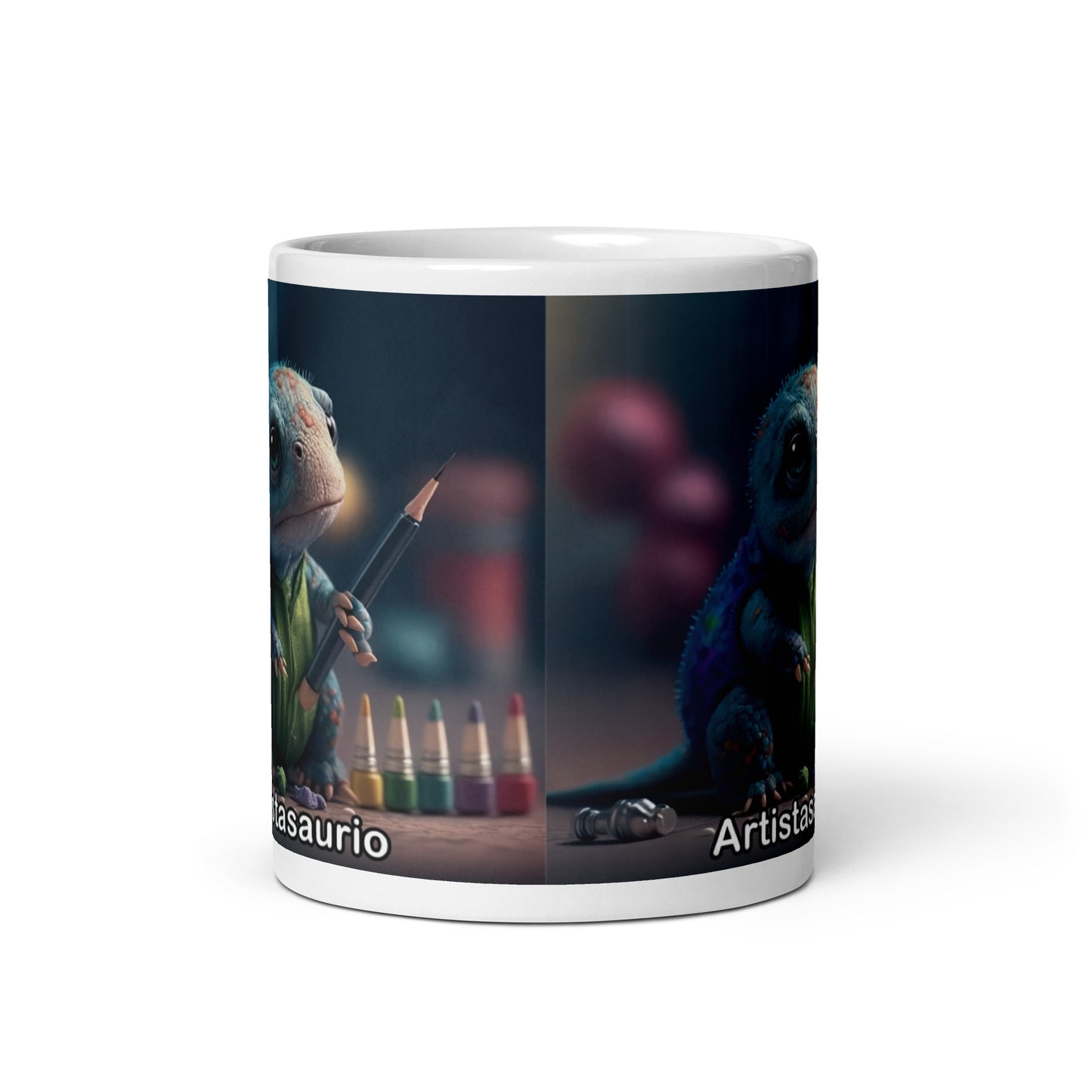 Dino Profesiones Artistasaurio Taza