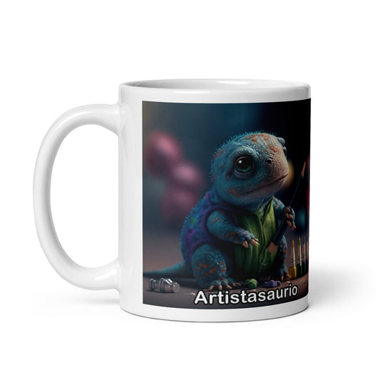 Dino Profesiones Artistasaurio Taza