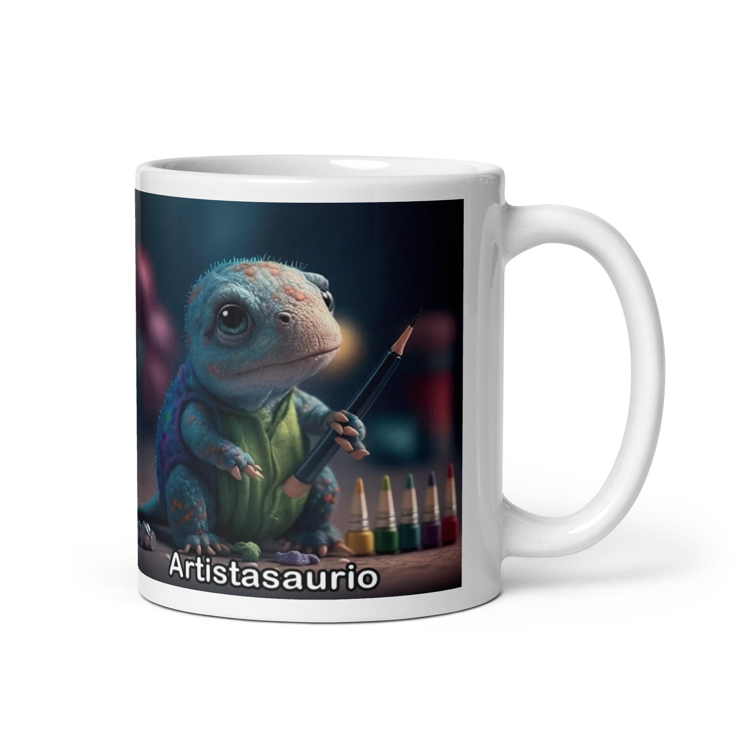 Dino Profesiones Artistasaurio Taza