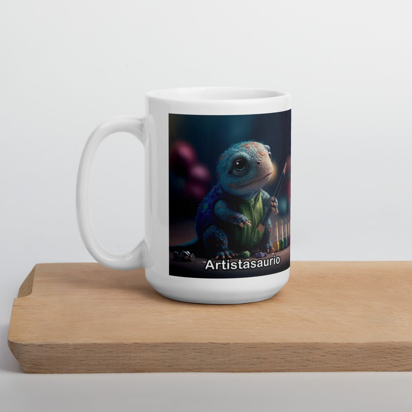 Dino Profesiones Artistasaurio Taza