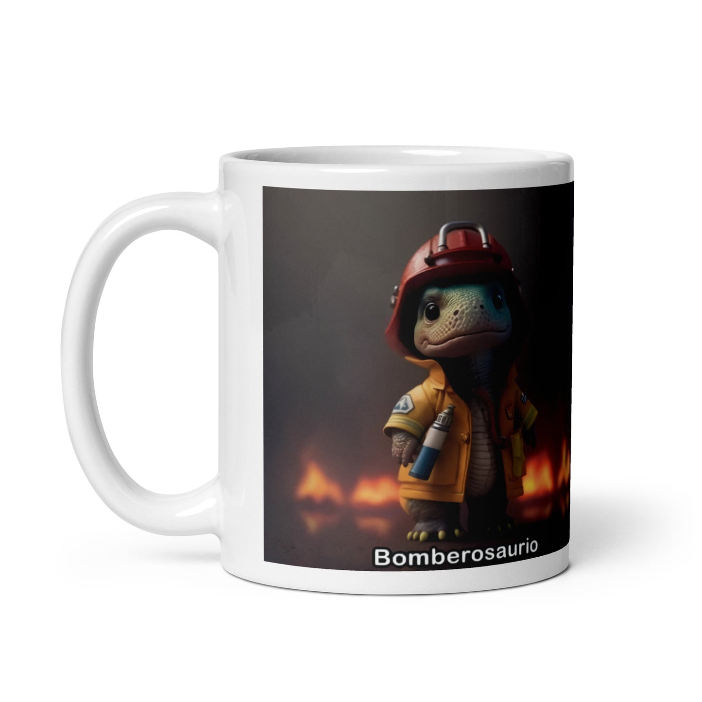 Dino Profesiones Bomberosaurio Taza