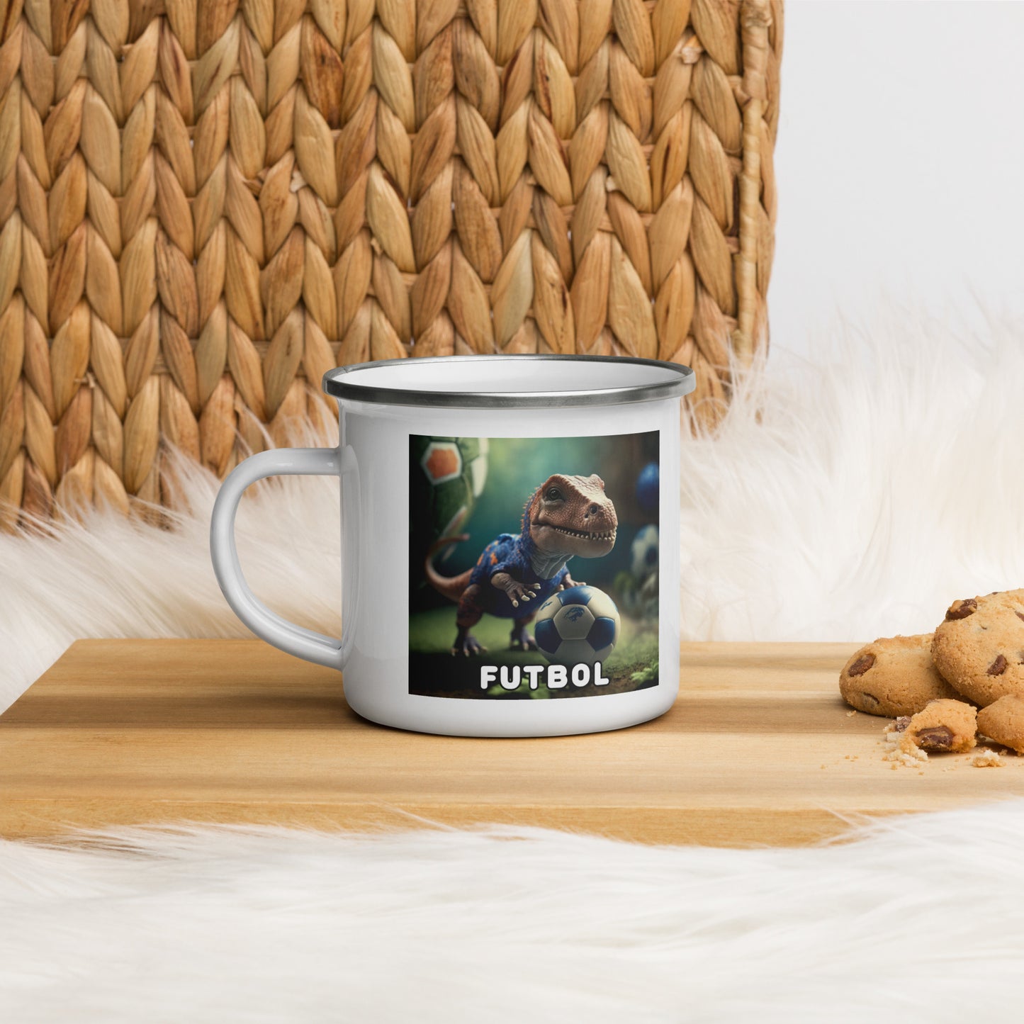 Dino Profesiones Futbol  Taza