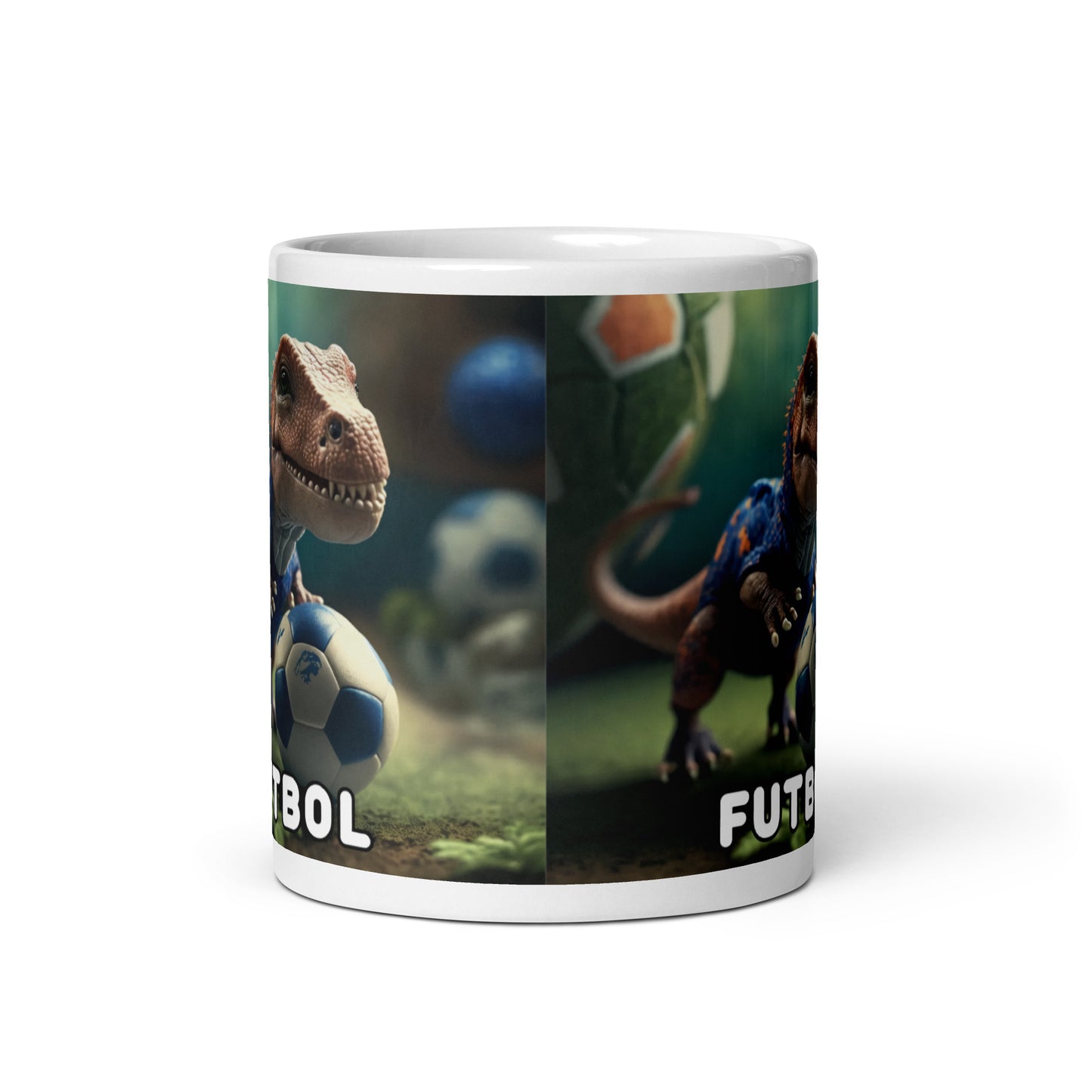 Dino Profesiones Futbol  Taza