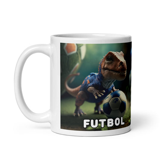 Dino Profesiones Futbol  Taza