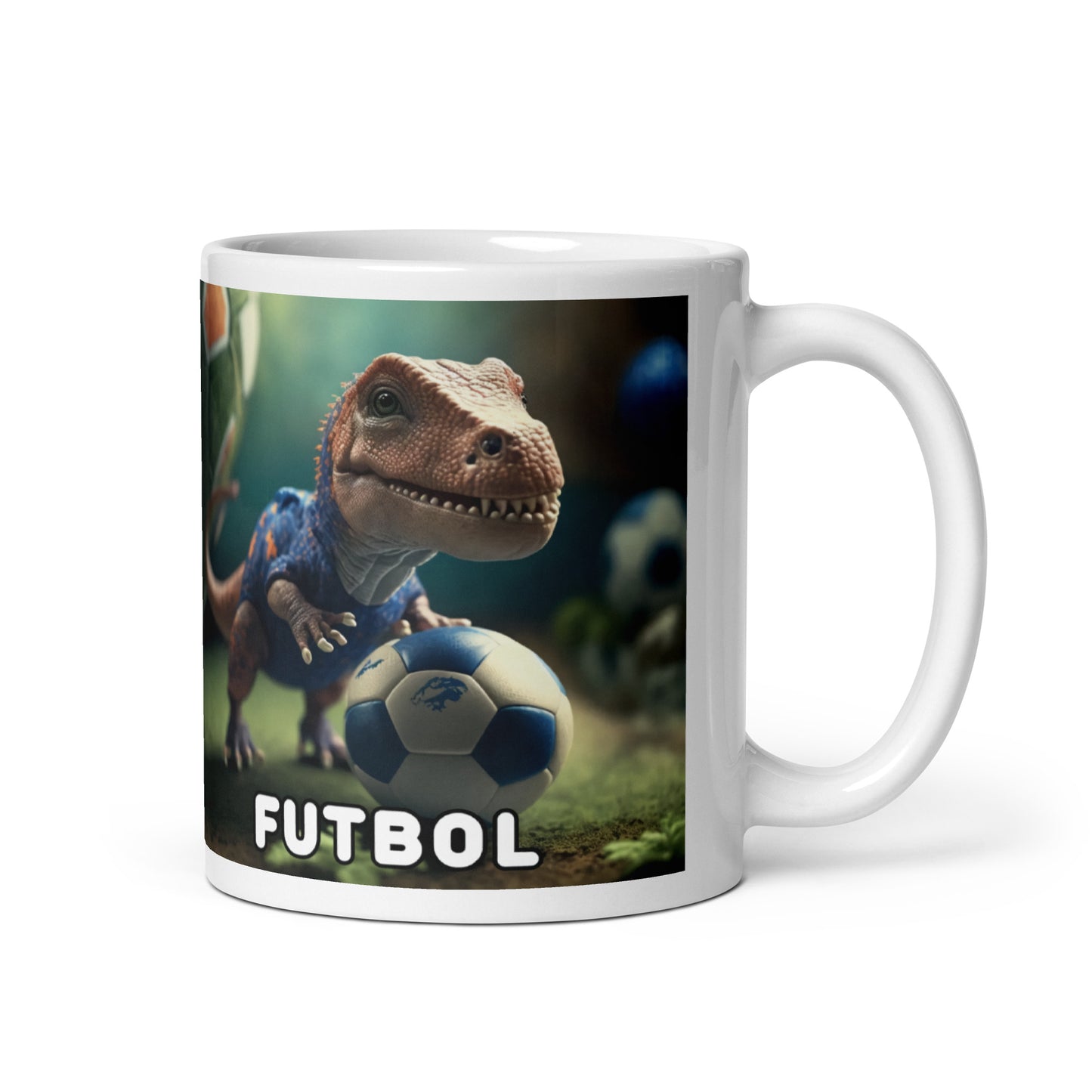 Dino Profesiones Futbol  Taza