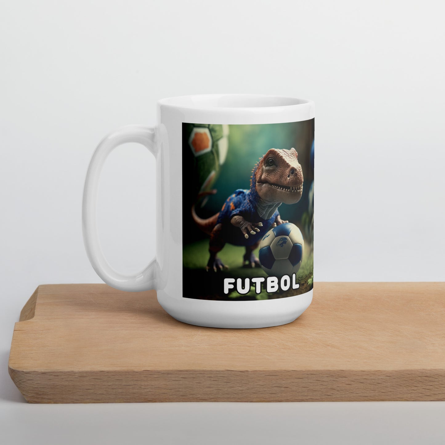 Dino Profesiones Futbol  Taza