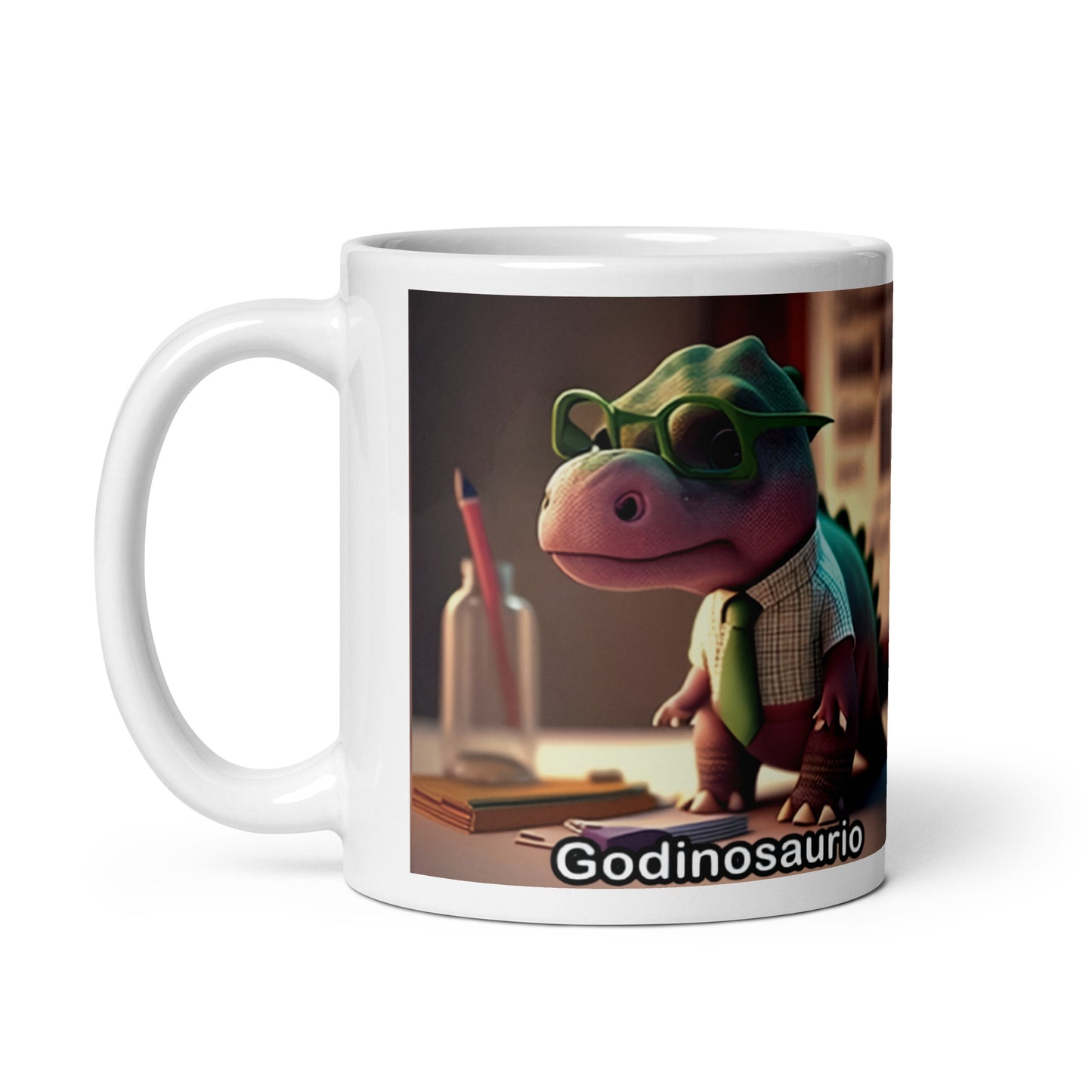 Dino Profesiones Godinosaurio  Taza