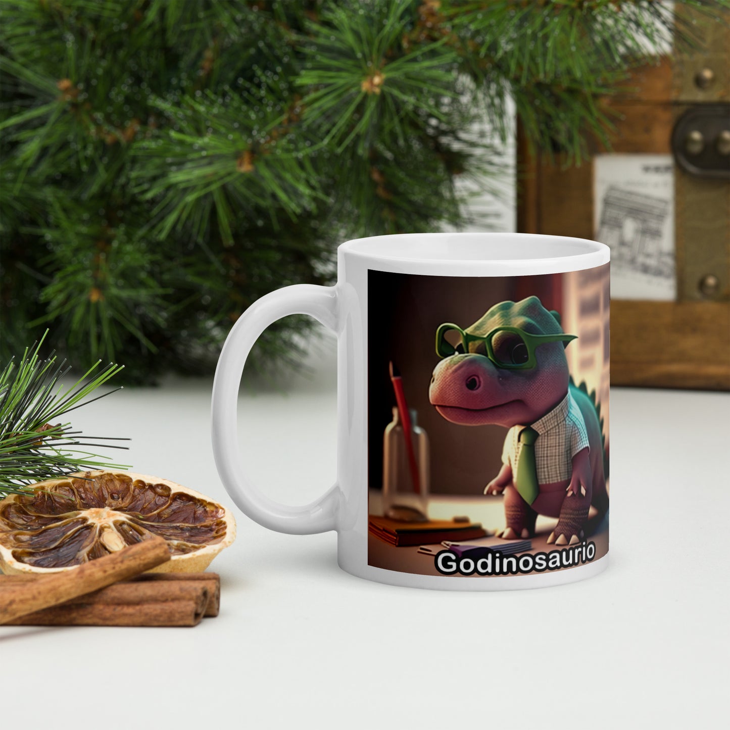 Dino Profesiones Godinosaurio  Taza