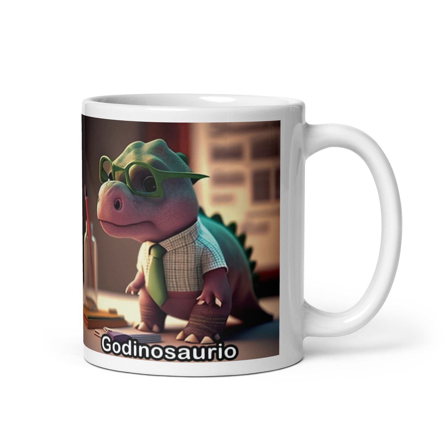 Dino Profesiones Godinosaurio  Taza