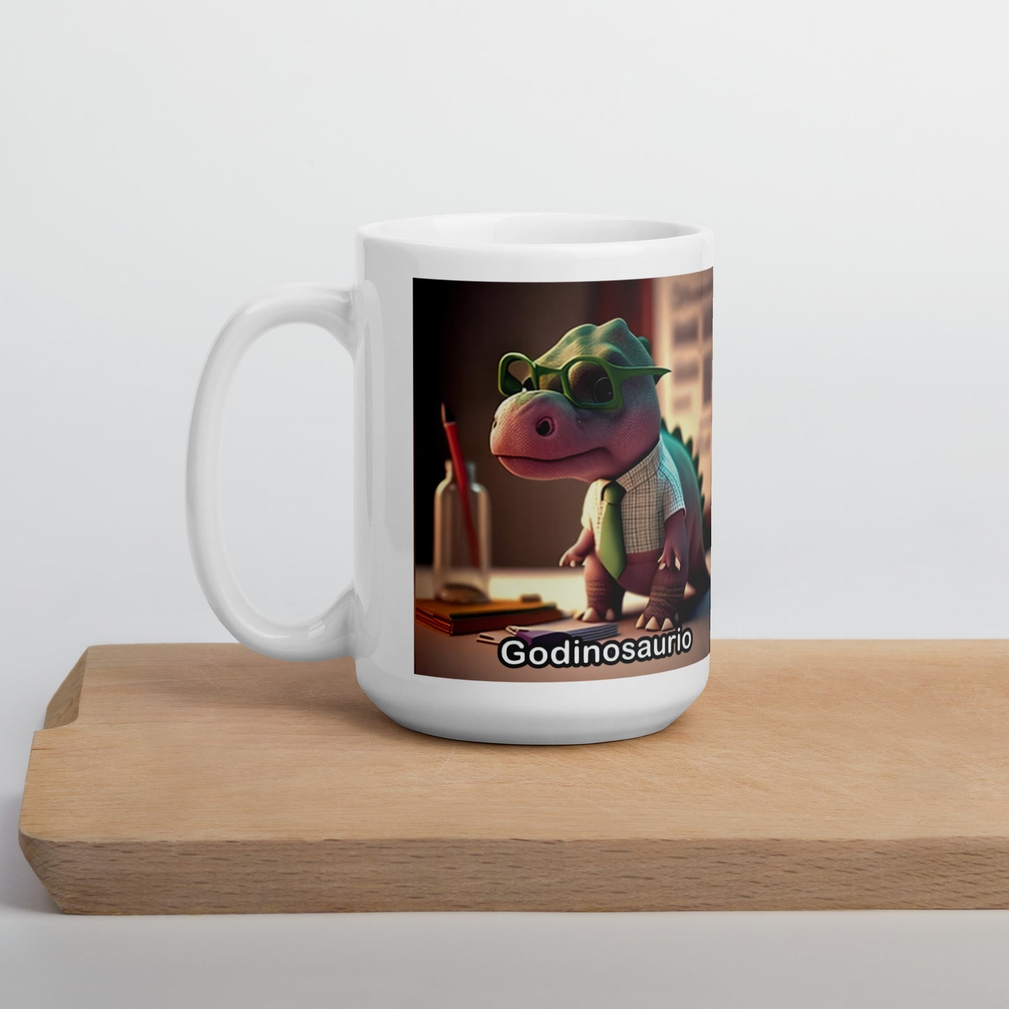 Dino Profesiones Godinosaurio  Taza