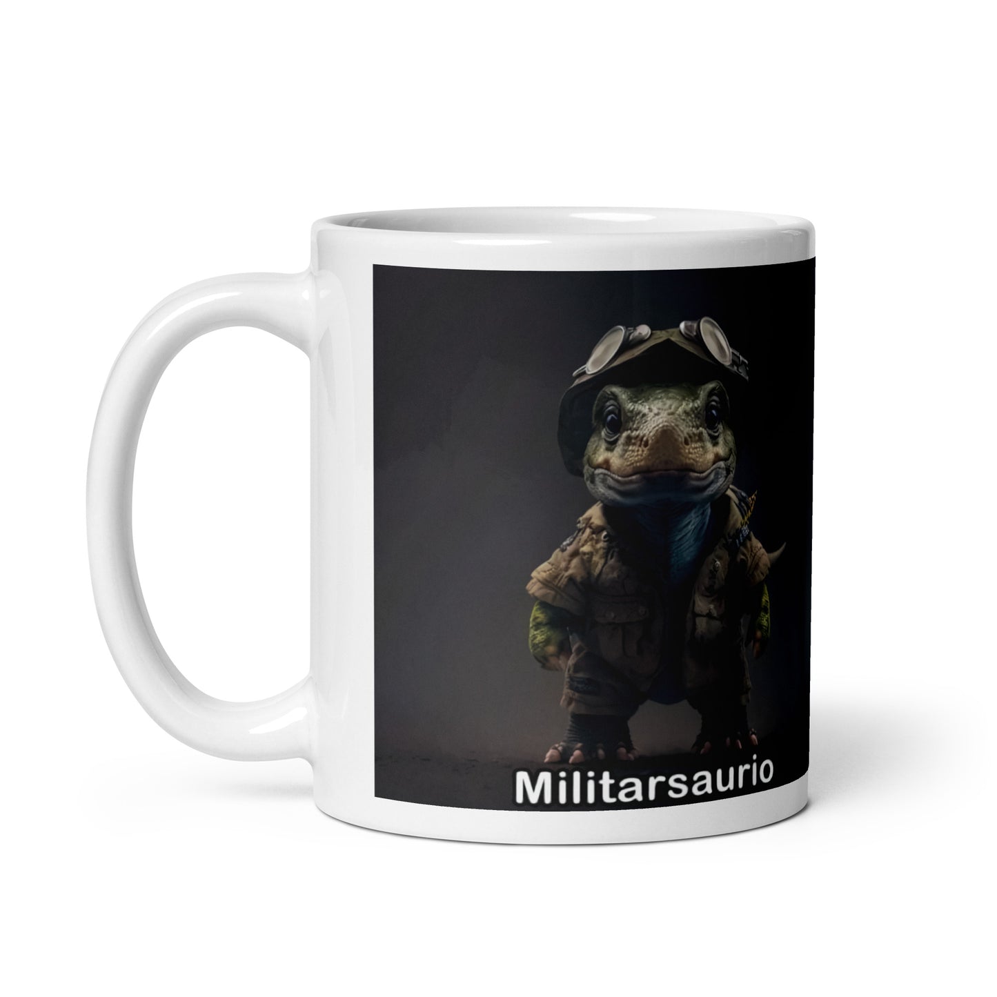 Dino Profesiones Militarsaurio Taza