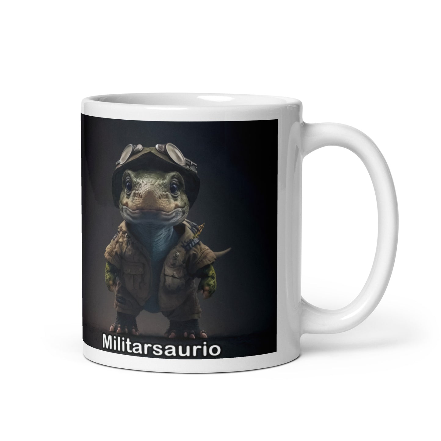 Dino Profesiones Militarsaurio Taza